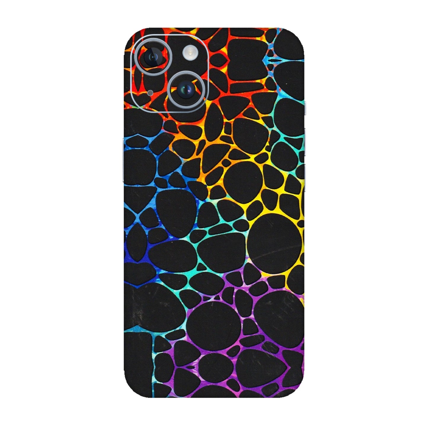 Apple iPhone Skins (All Models) - Abstract Art MultiColour - 3D Embossed Finish (L-133) iPhone 14