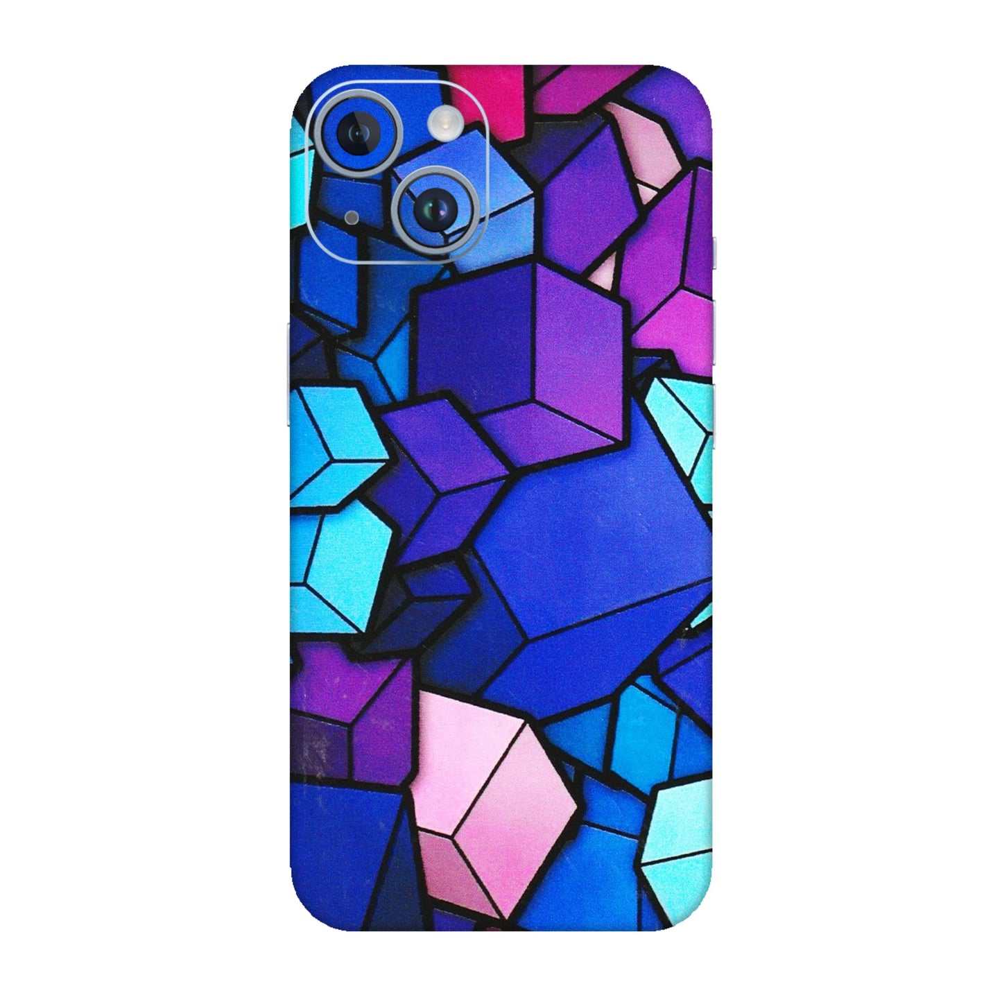 Apple iPhone Skins (All Models) - Cube Doodle - 3D Embossed Finish (L-141) iPhone 14