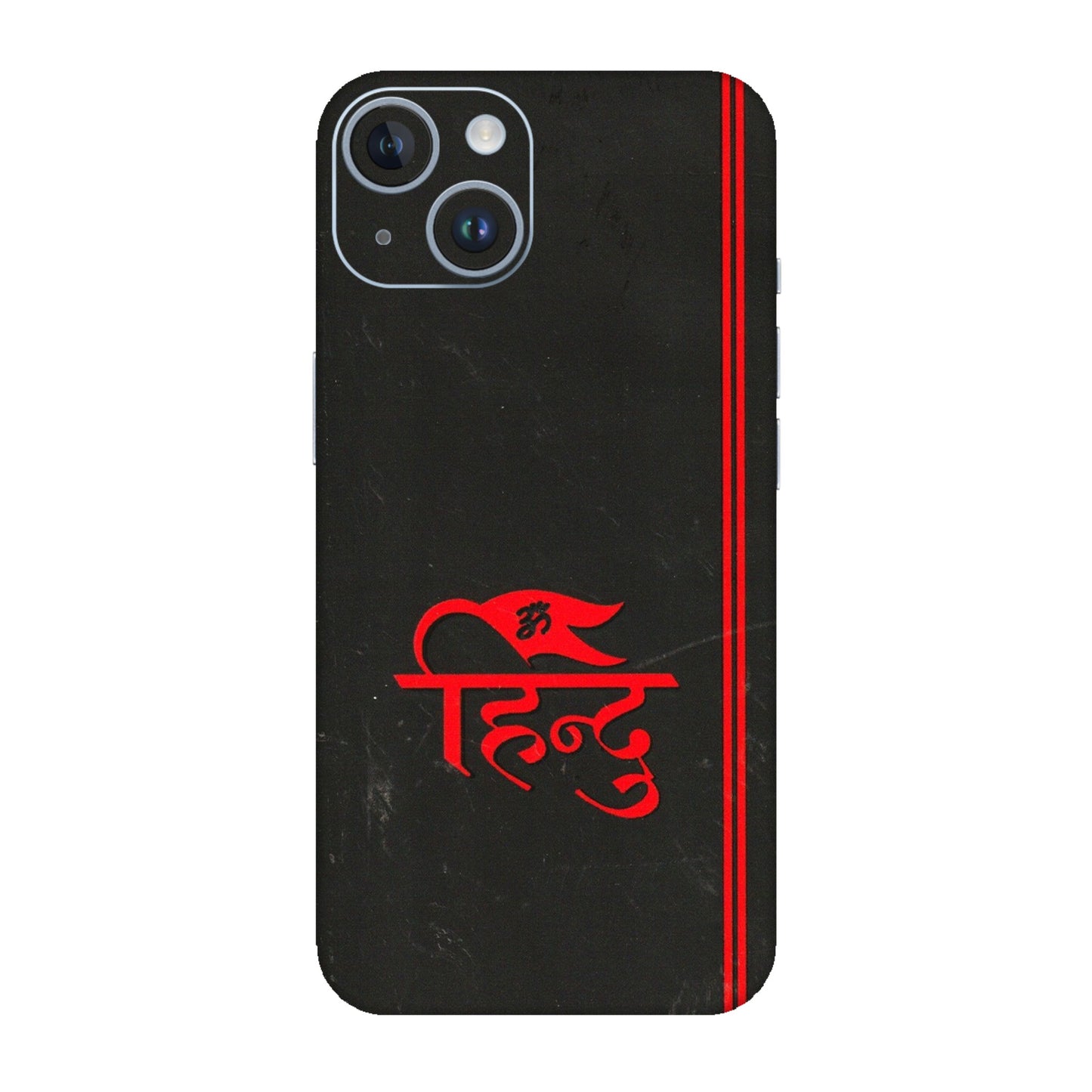 Apple iPhone Skins (All Models) - Hindu Black - 3D Embossed Finish (L-153) iPhone 14