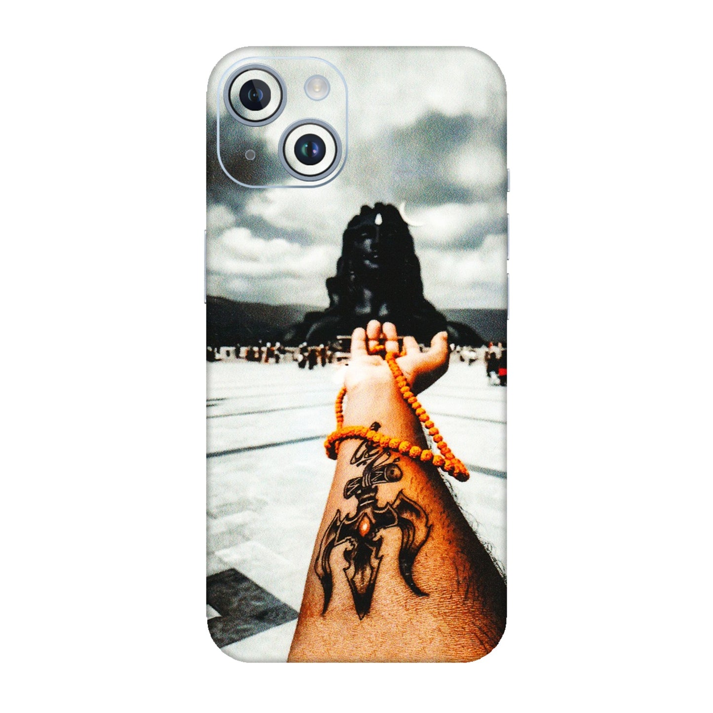 Apple iPhone Skins (All Models) - Jai Adiyogi Mahakaal - 3D Embossed Finish (L-164) iPhone 14