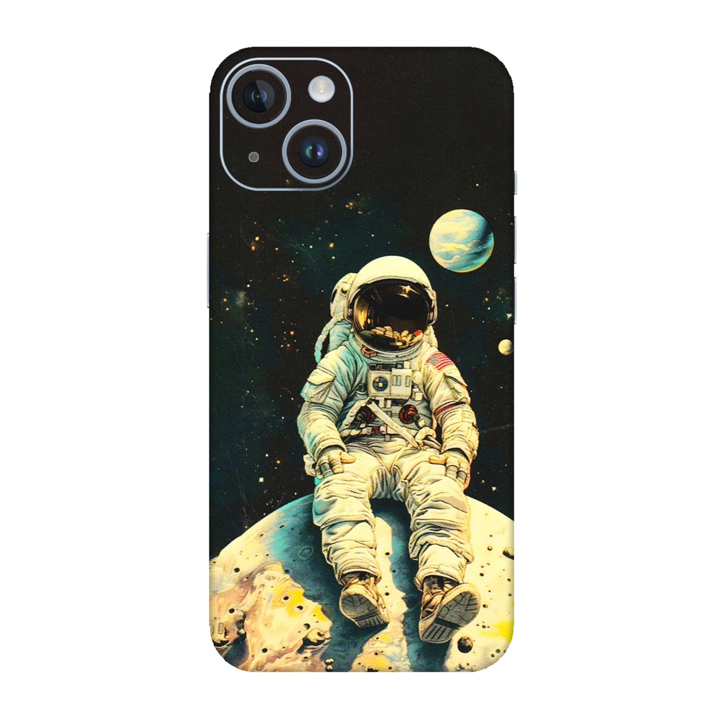 Apple iPhone Skins (All Models) - Astronaut in Space - 3D Embossed Finish (L-16) iPhone 14