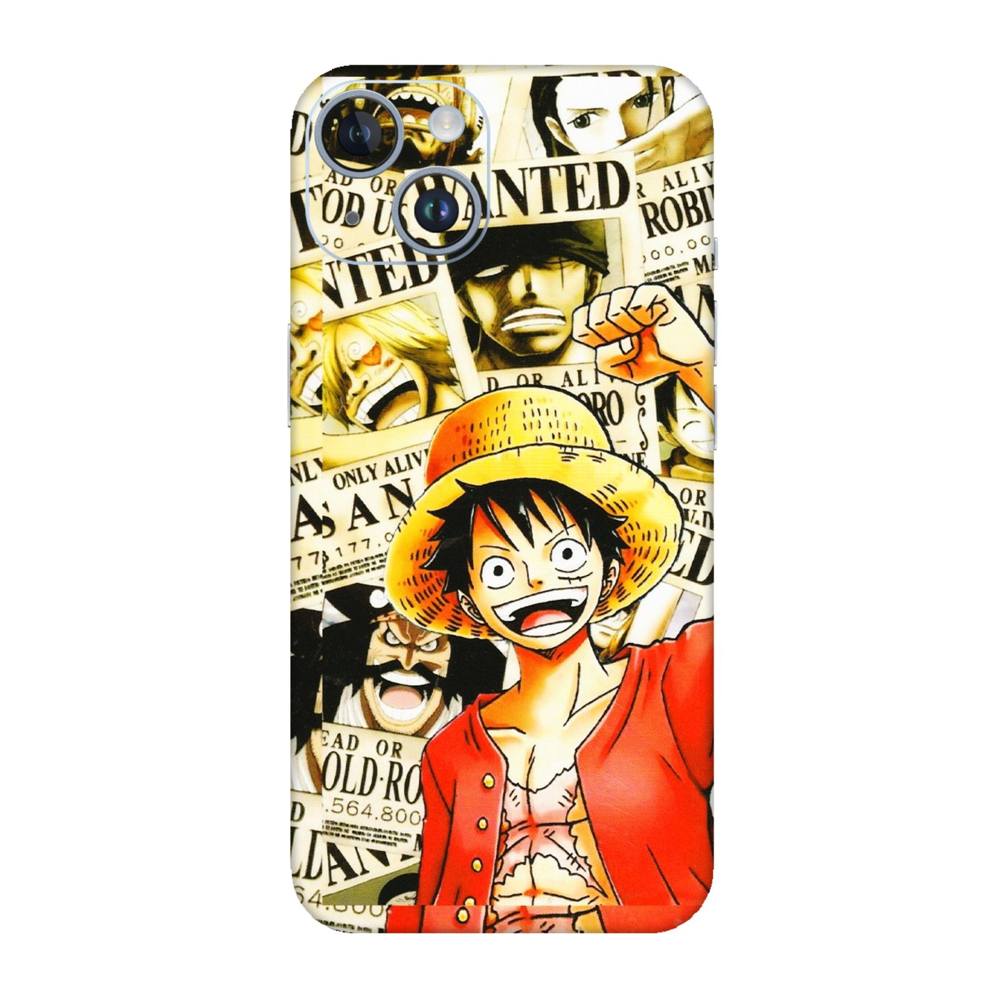 Apple iPhone Skins (All Models) - Luffy Anime - 3D Embossed Finish (L-177) iPhone 14