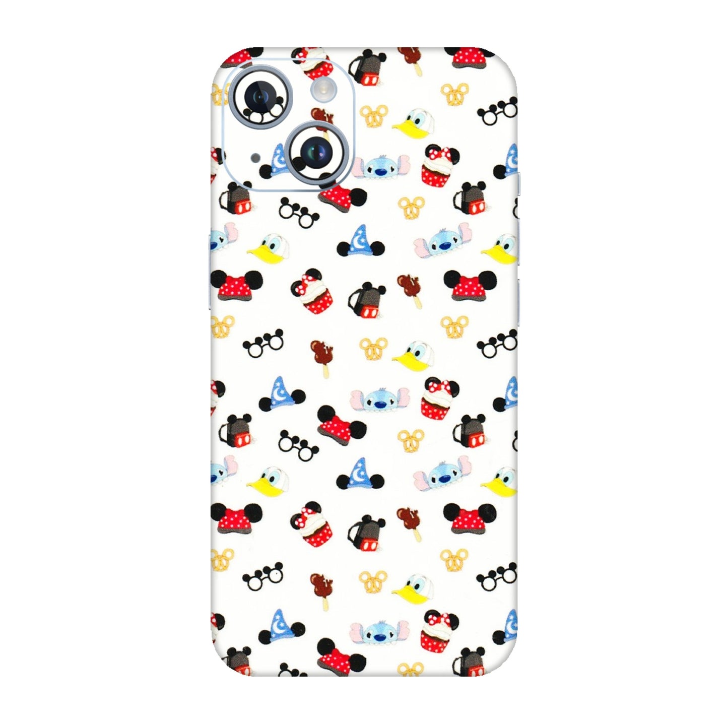 Apple iPhone Skins (All Models) - Minnie Mouse & Donald Doodles s - 3D Embossed Finish (L-194) iPhone 14