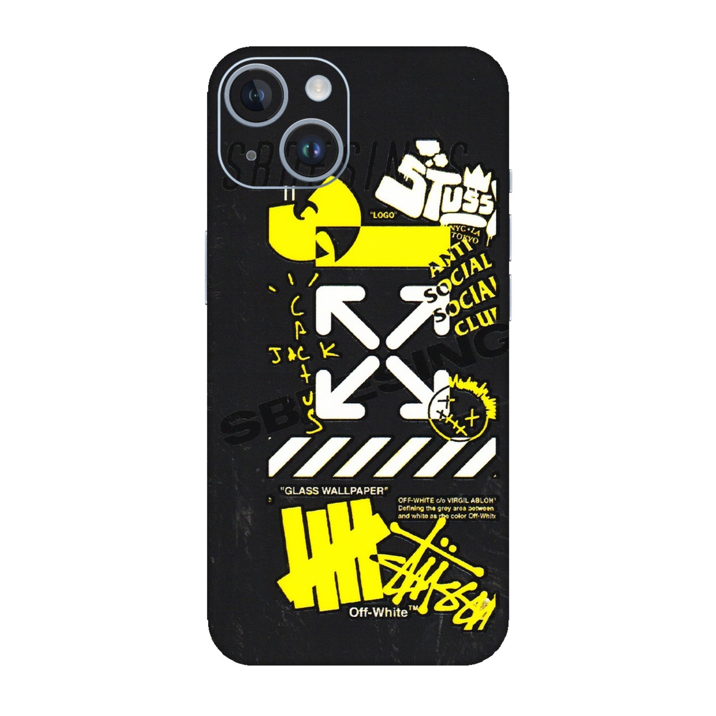 Apple iPhone Skins (All Models) - Anti Social Graffiti - 3D Embossed Finish (L-198) iPhone 14