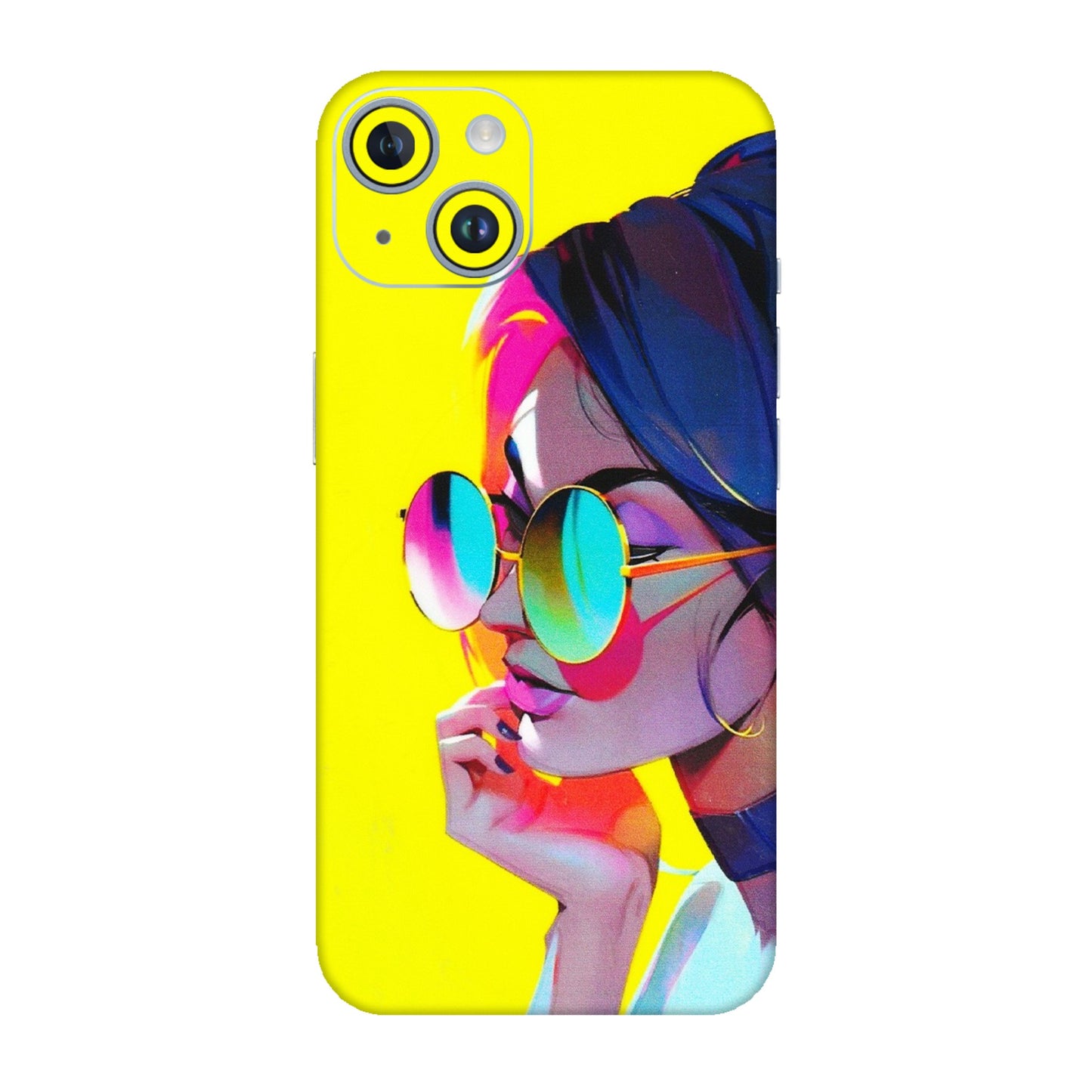 Apple iPhone Skins (All Models) - Bold Stylish Girl - 3D Embossed Finish (L-222) iPhone 14