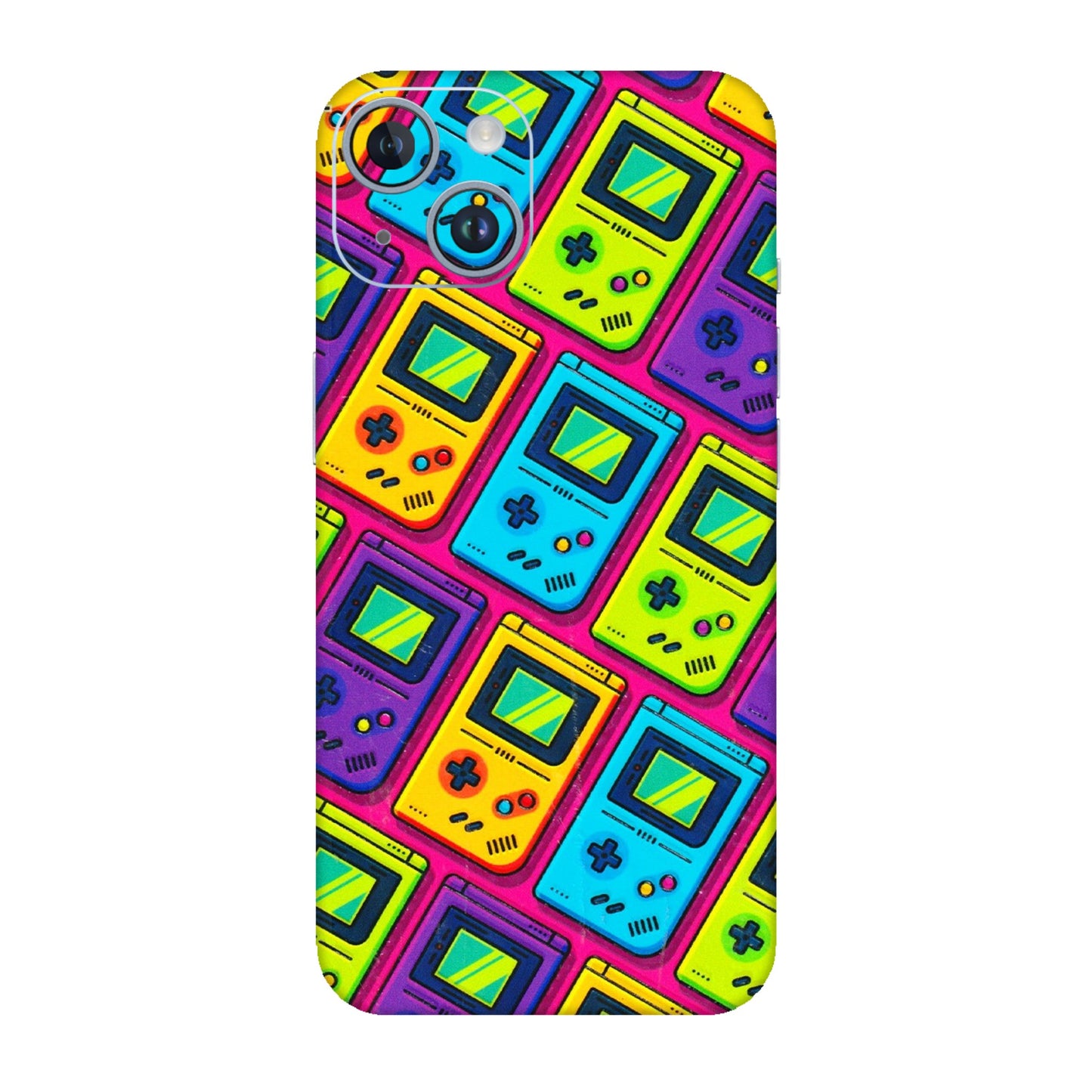 Apple iPhone Skins (All Models) - Gameboy Colourful - 3D Embossed Finish (L-266) iPhone 14