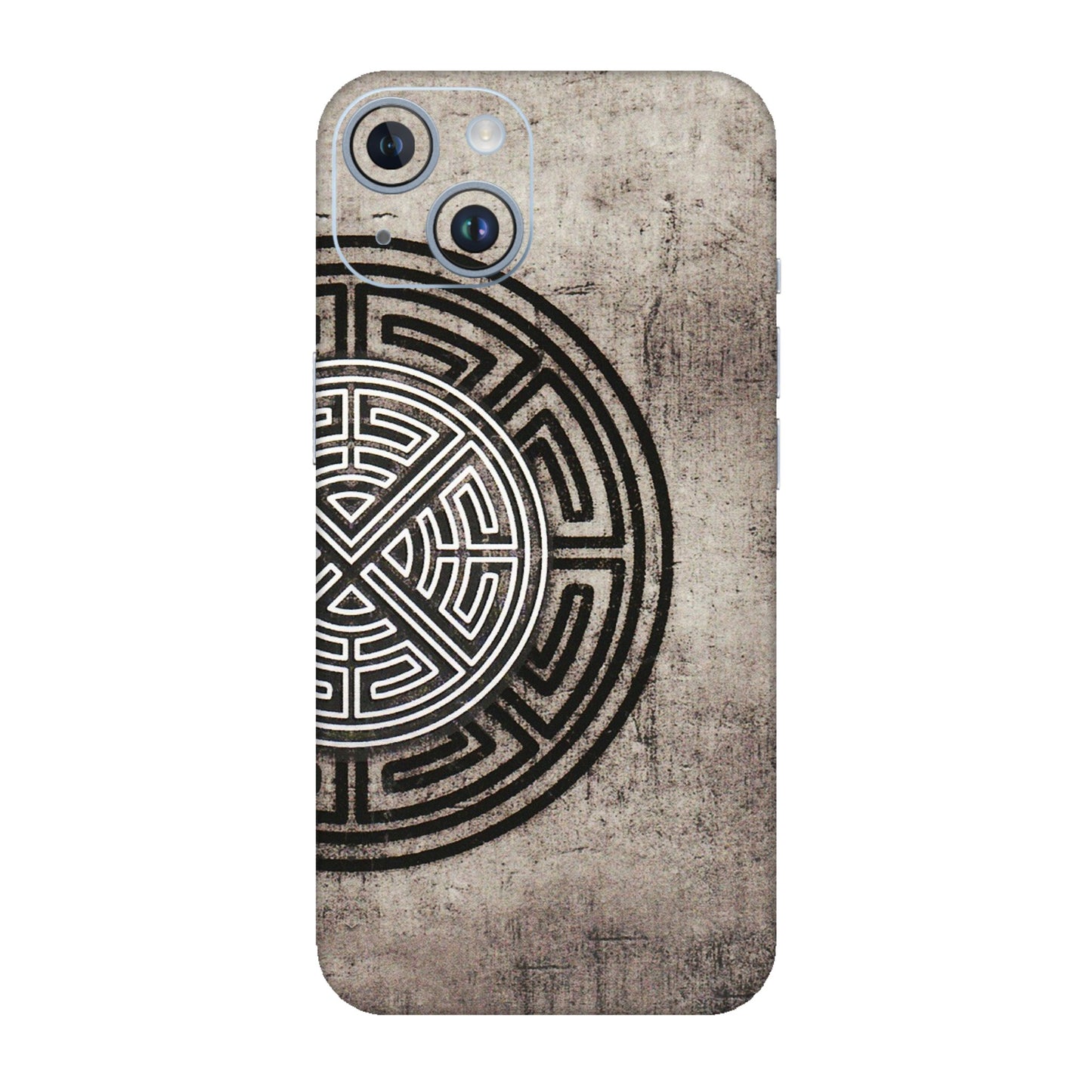 Apple iPhone Skins (All Models) - Mysterious Circular Design - 3D Embossed Finish (L-63) iPhone 14