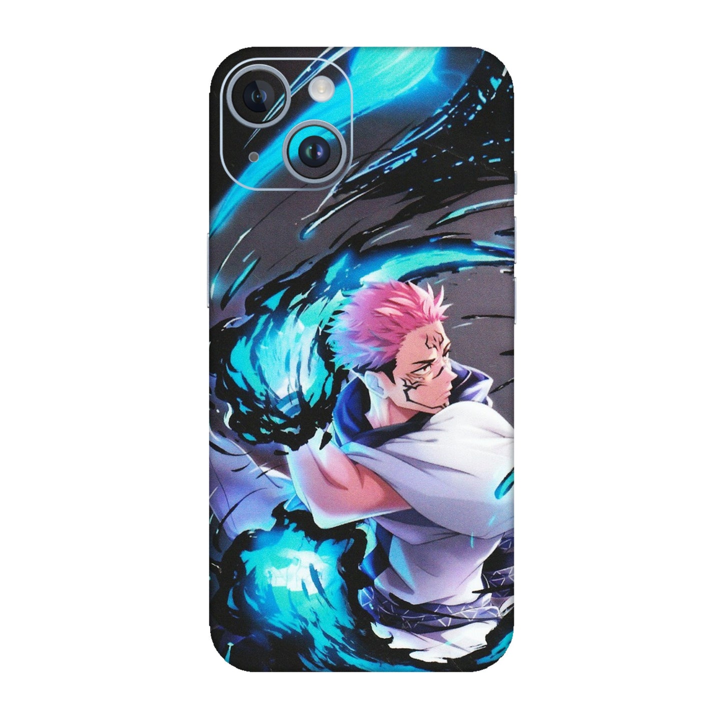 Apple iPhone Skins (All Models) - New Jujutsu Kaisen Grey Blue Anime - Matte Finish (M-127) iPhone 14
