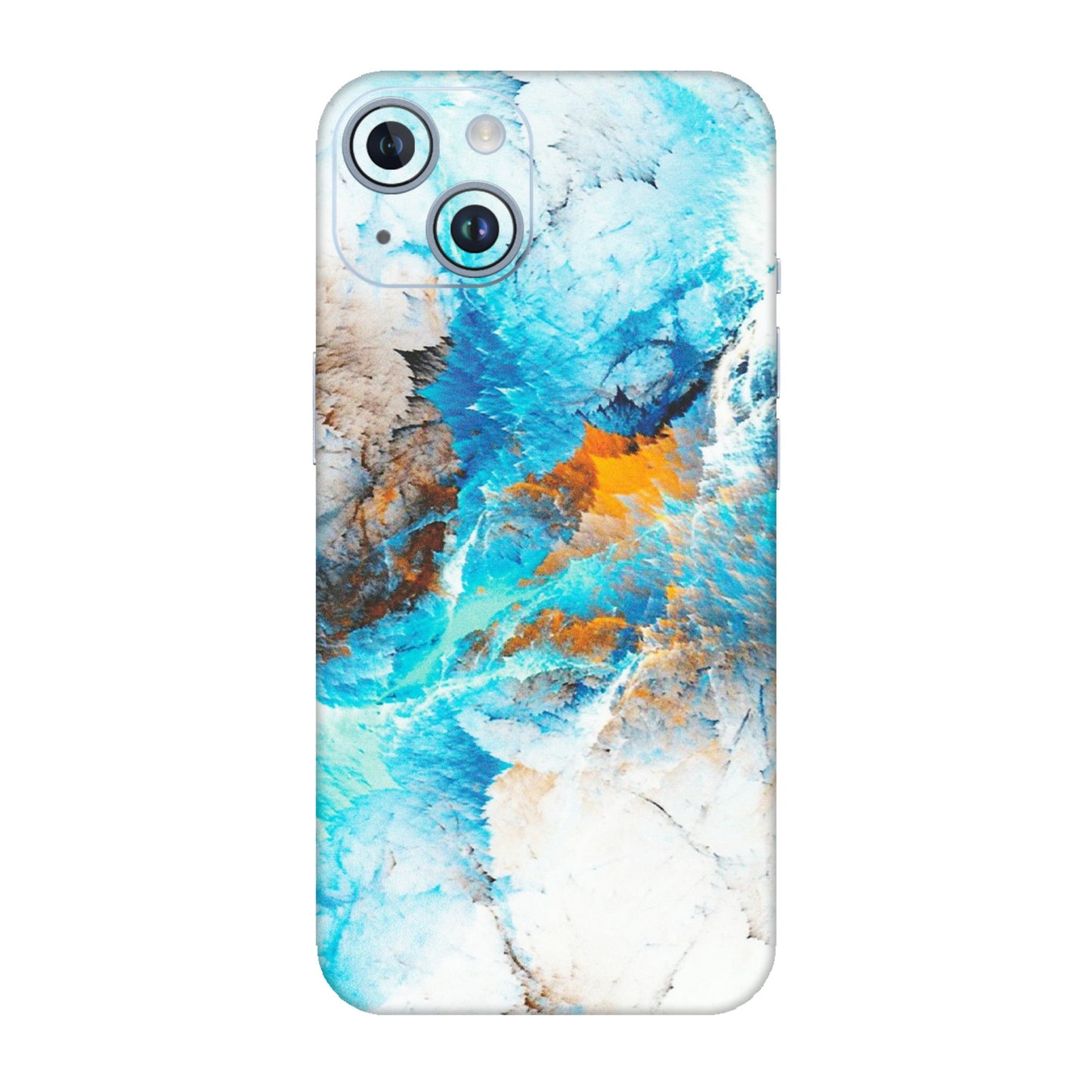 Apple iPhone Skins (All Models) - Blue Waves Abstract - Matte Finish (M-19) iPhone 14
