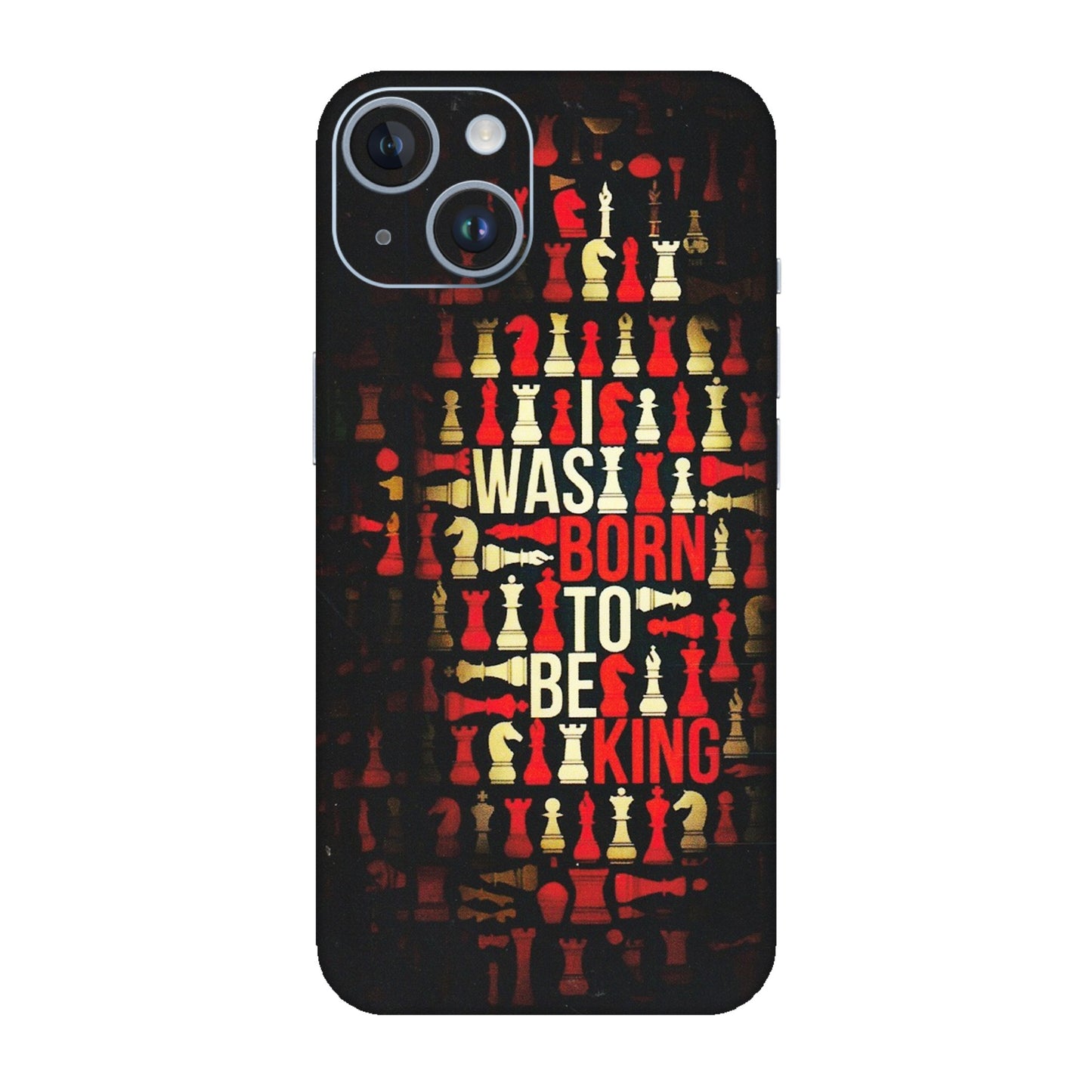 Apple iPhone Skins (All Models) - Born To Be King - Matte Finish (M-73) iPhone 14