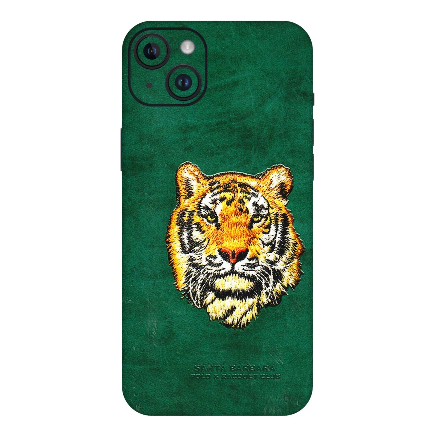 Apple iPhone Skins (All Models) - Leather Feel Tiger - 3D Embossed Finish (L-111) iPhone 14 Plus