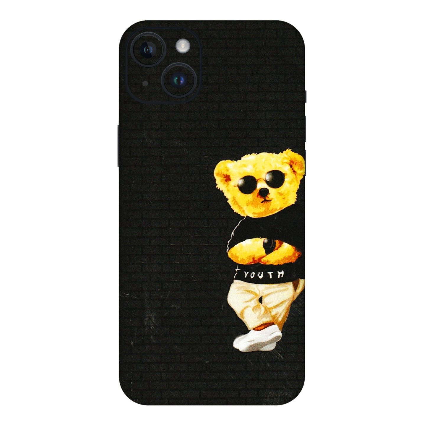 Apple iPhone Skins (All Models) - Classy Teddy Bear - 3D Embossed Finish (L-116) iPhone 14 Plus