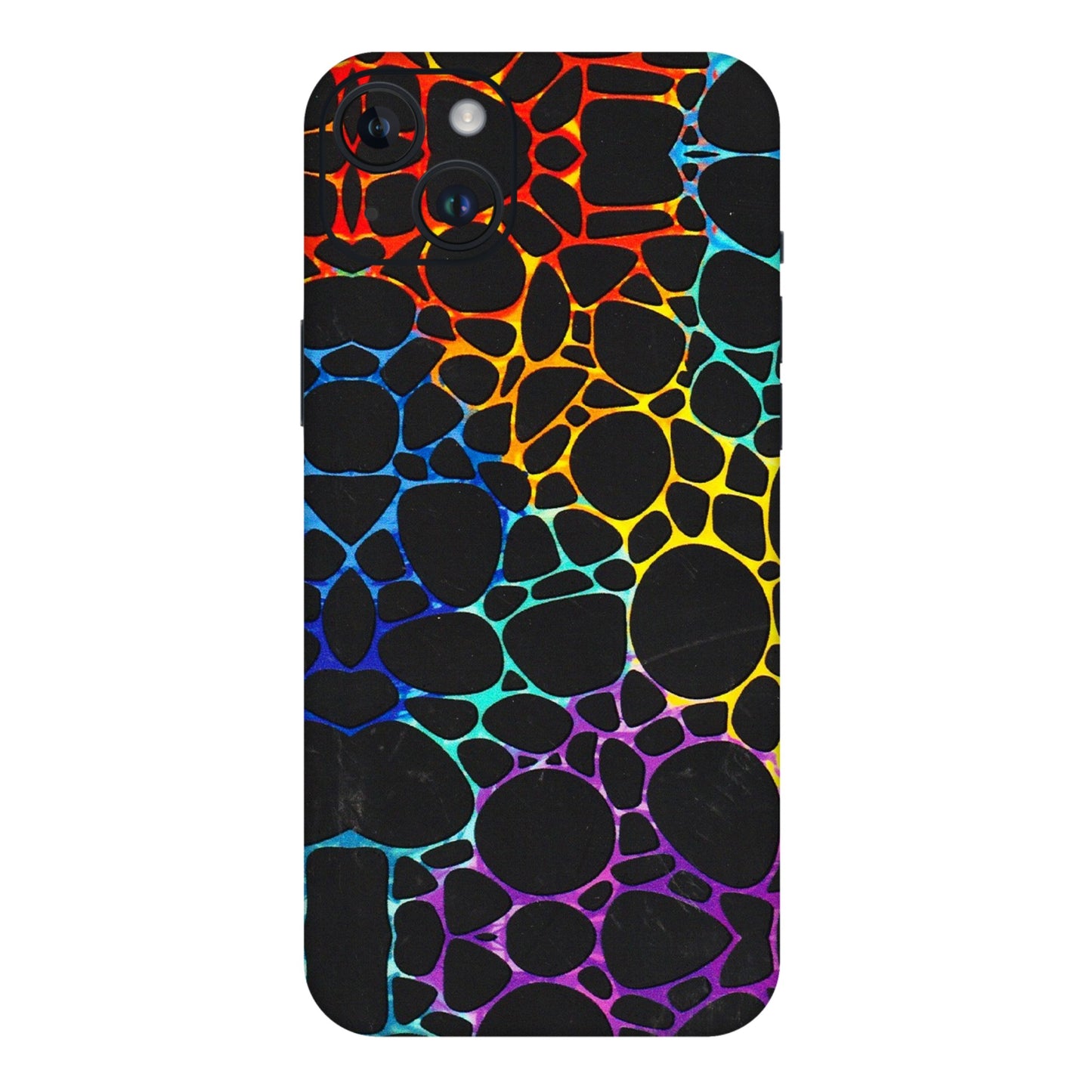 Apple iPhone Skins (All Models) - Abstract Art MultiColour - 3D Embossed Finish (L-133) iPhone 14 Plus