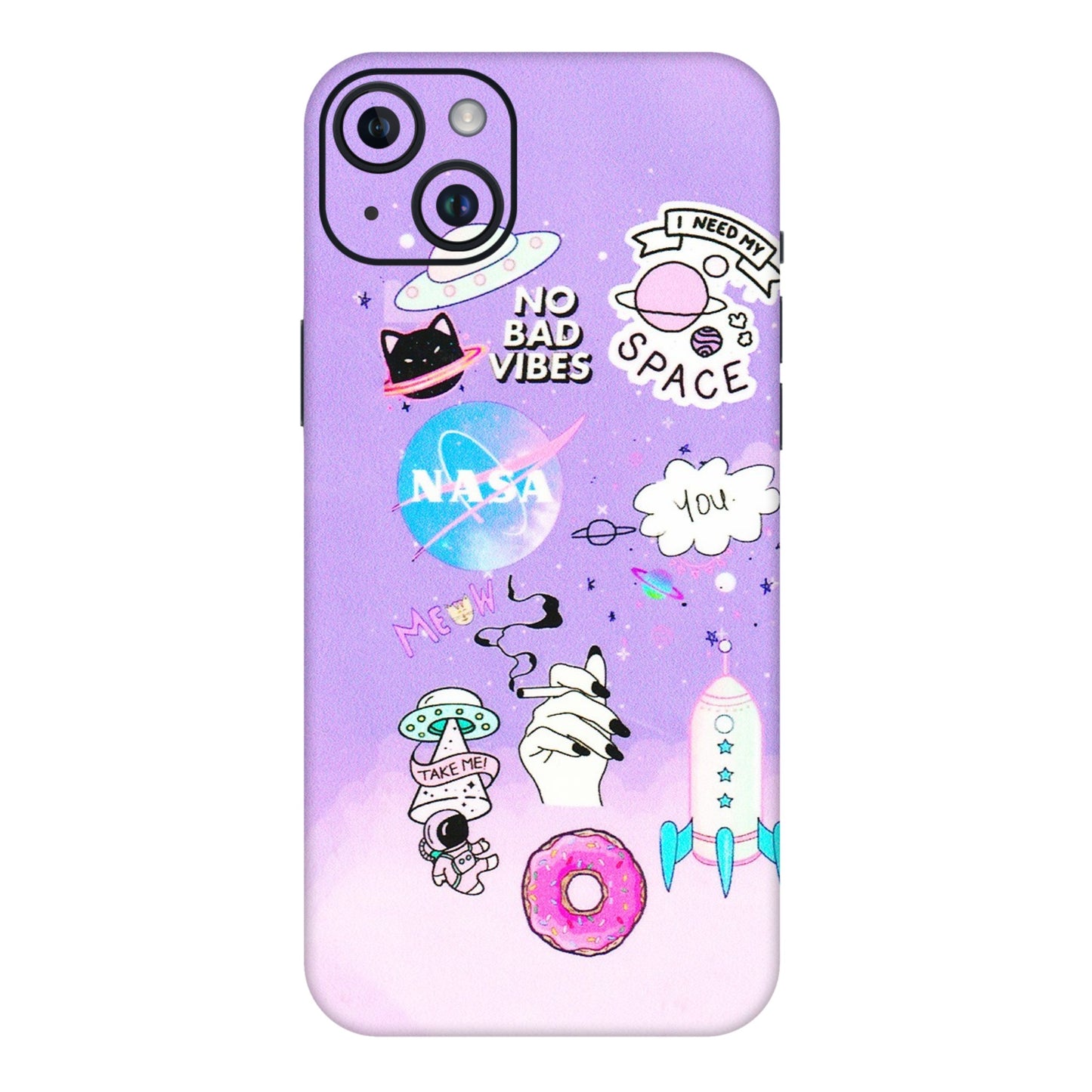 Apple iPhone Skins (All Models) - I Need My Nasa Skin - 3D Embossed Finish (L-149) iPhone 14 Plus