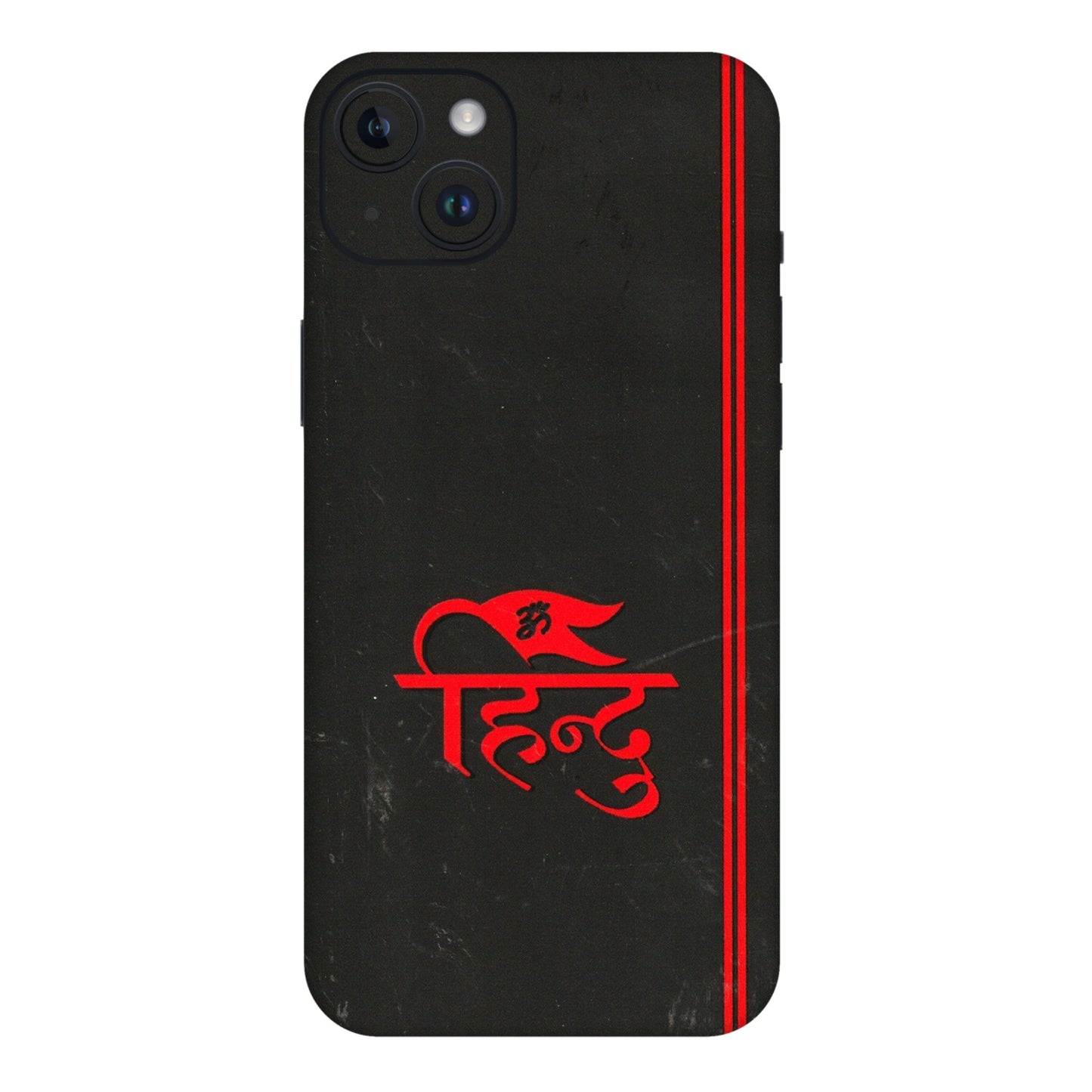Apple iPhone Skins (All Models) - Hindu Black - 3D Embossed Finish (L-153) iPhone 14 Plus