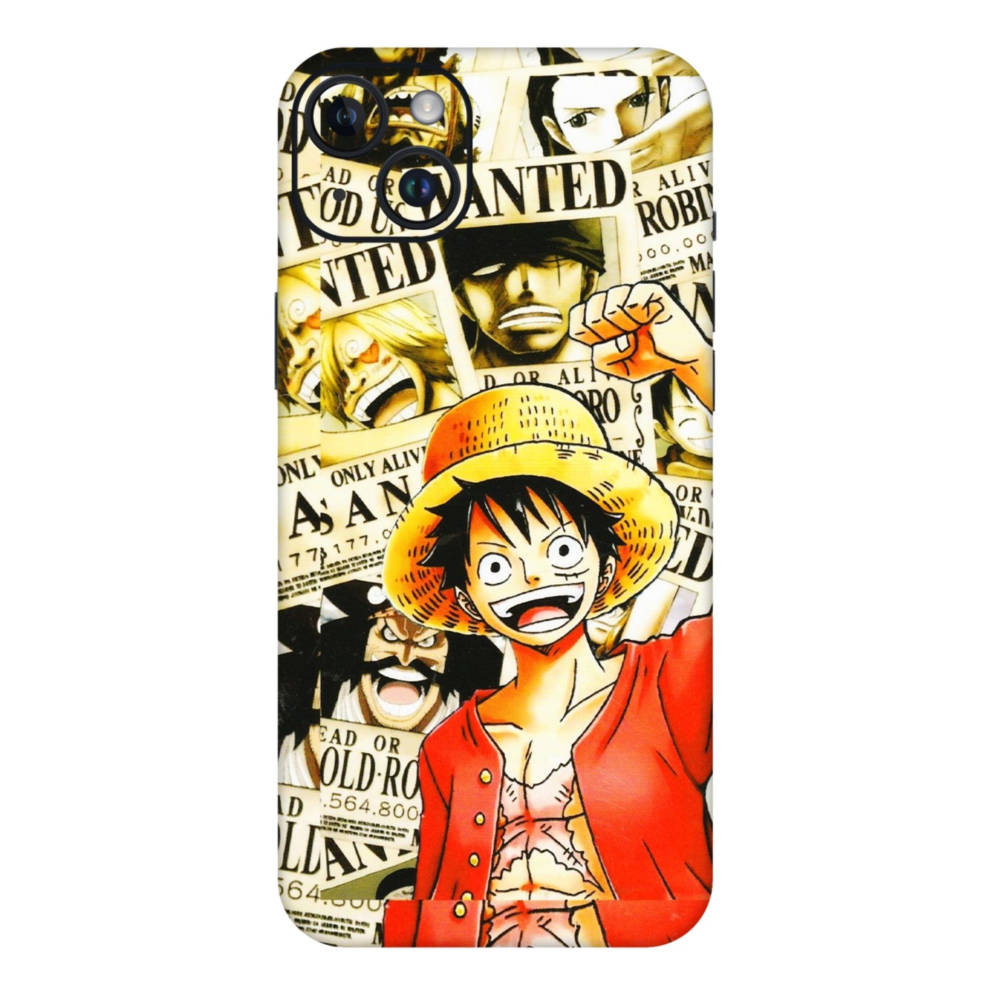 Apple iPhone Skins (All Models) - Luffy Anime - 3D Embossed Finish (L-177) iPhone 14 Plus