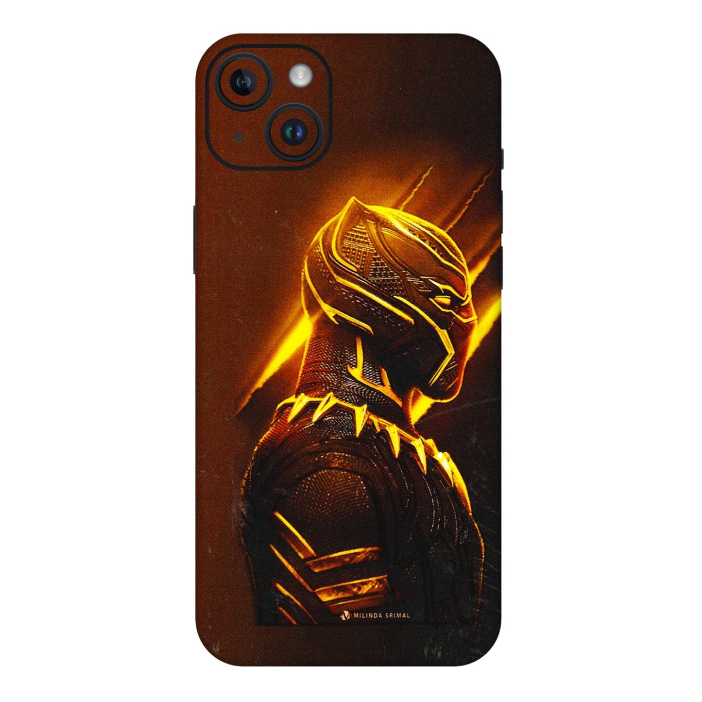 Apple iPhone Skins (All Models) - Gold Black Panther - 3D Embossed Finish (L-181) iPhone 14 Plus