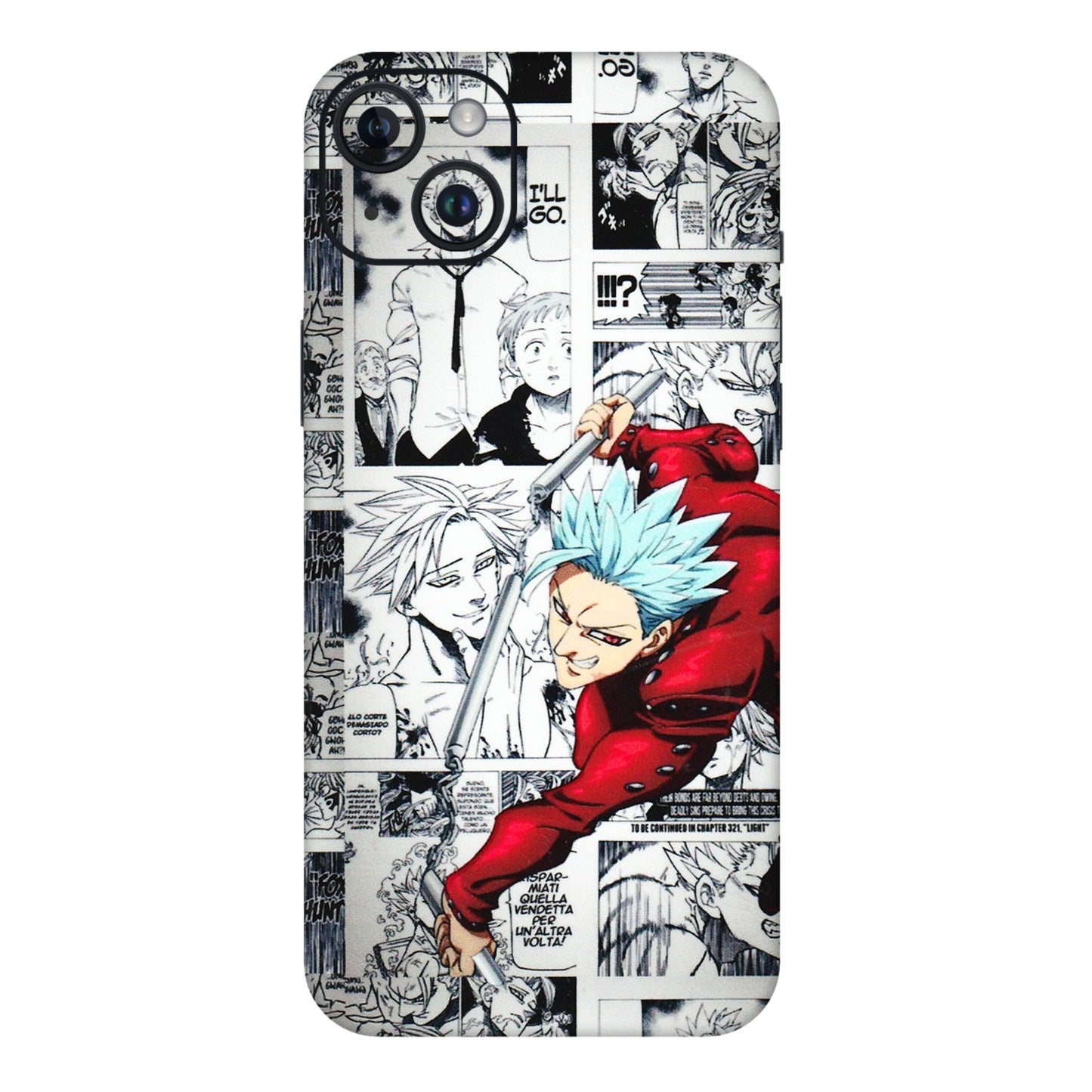 Apple iPhone Skins (All Models) - Anime Comic - 3D Embossed Finish (L-192) iPhone 14 Plus