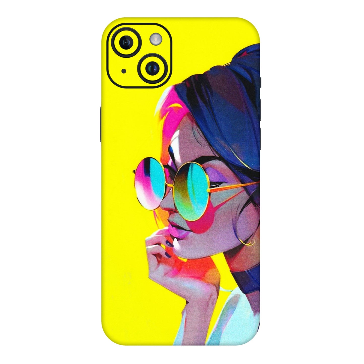 Apple iPhone Skins (All Models) - Bold Stylish Girl - 3D Embossed Finish (L-222) iPhone 14 Plus