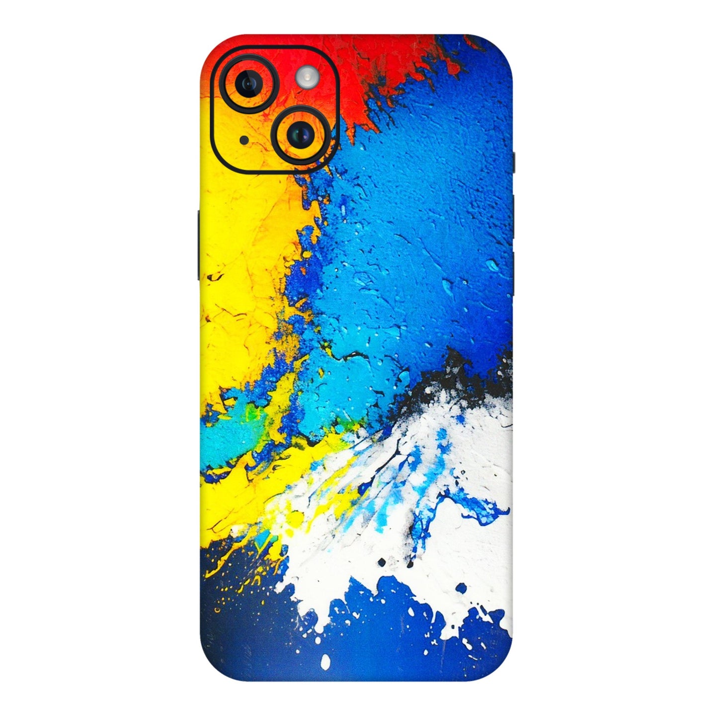 Apple iPhone Skins (All Models) - Acrylic Paint Spill - 3D Embossed Finish (L-229) iPhone 14 Plus