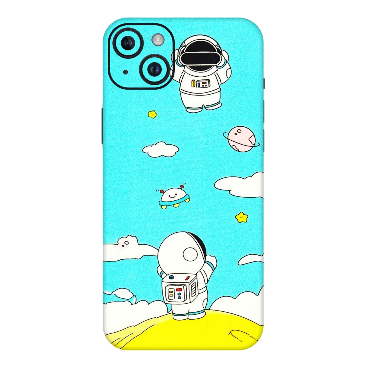 Apple iPhone Skins (All Models) - Blue Skies Astro Float - 3D Embossed Finish (L-230) iPhone 14 Plus