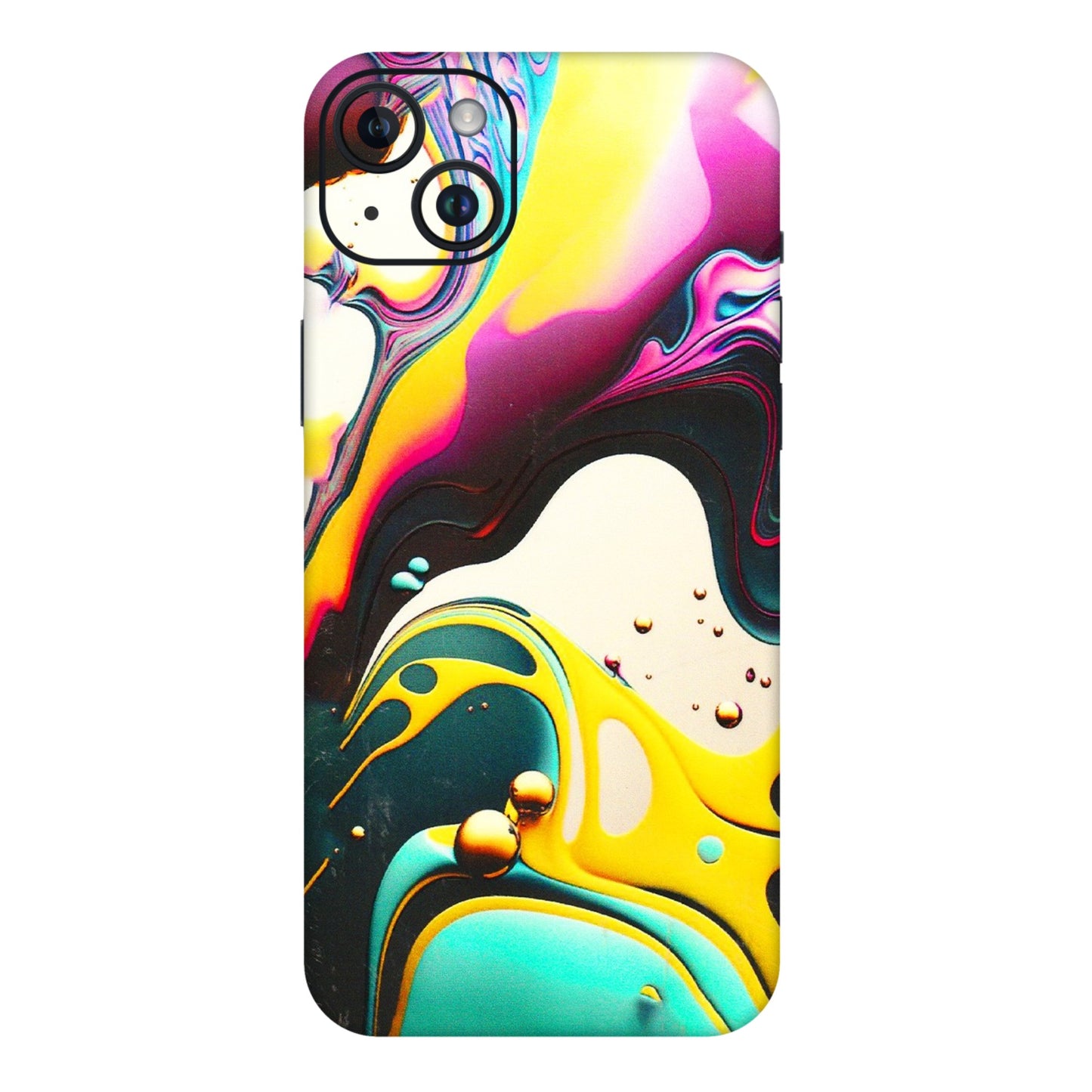 Apple iPhone Skins (All Models) - Multicolor Abstract pattern - 3D Embossed Finish (L-254) iPhone 14 Plus