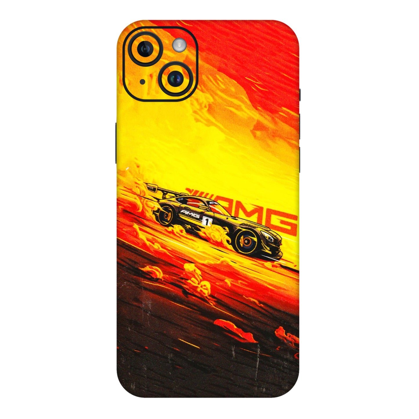 Apple iPhone Skins (All Models) - AMG Car Speed Cover - 3D Embossed Finish (L-256) iPhone 14 Plus