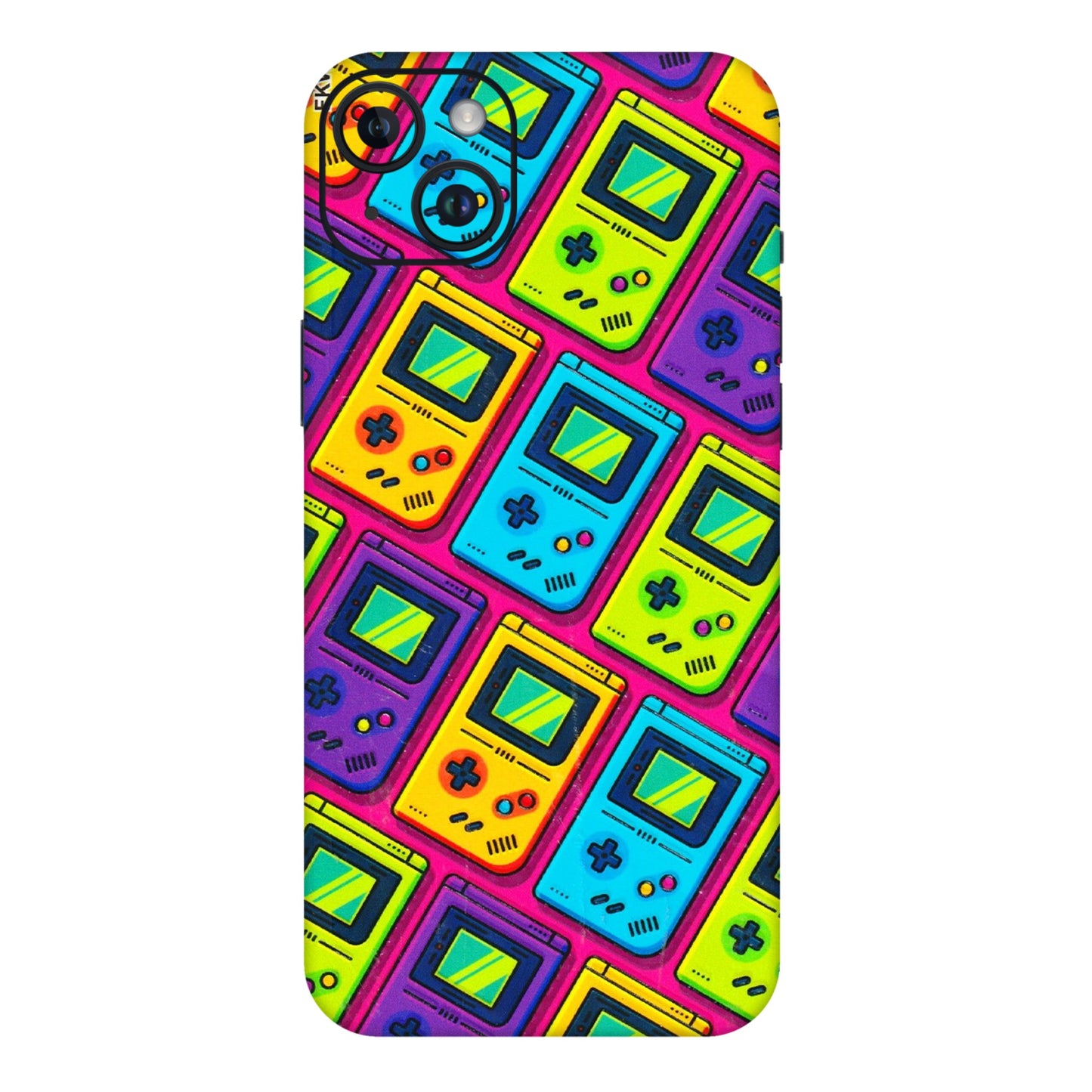 Apple iPhone Skins (All Models) - Gameboy Colourful - 3D Embossed Finish (L-266) iPhone 14 Plus