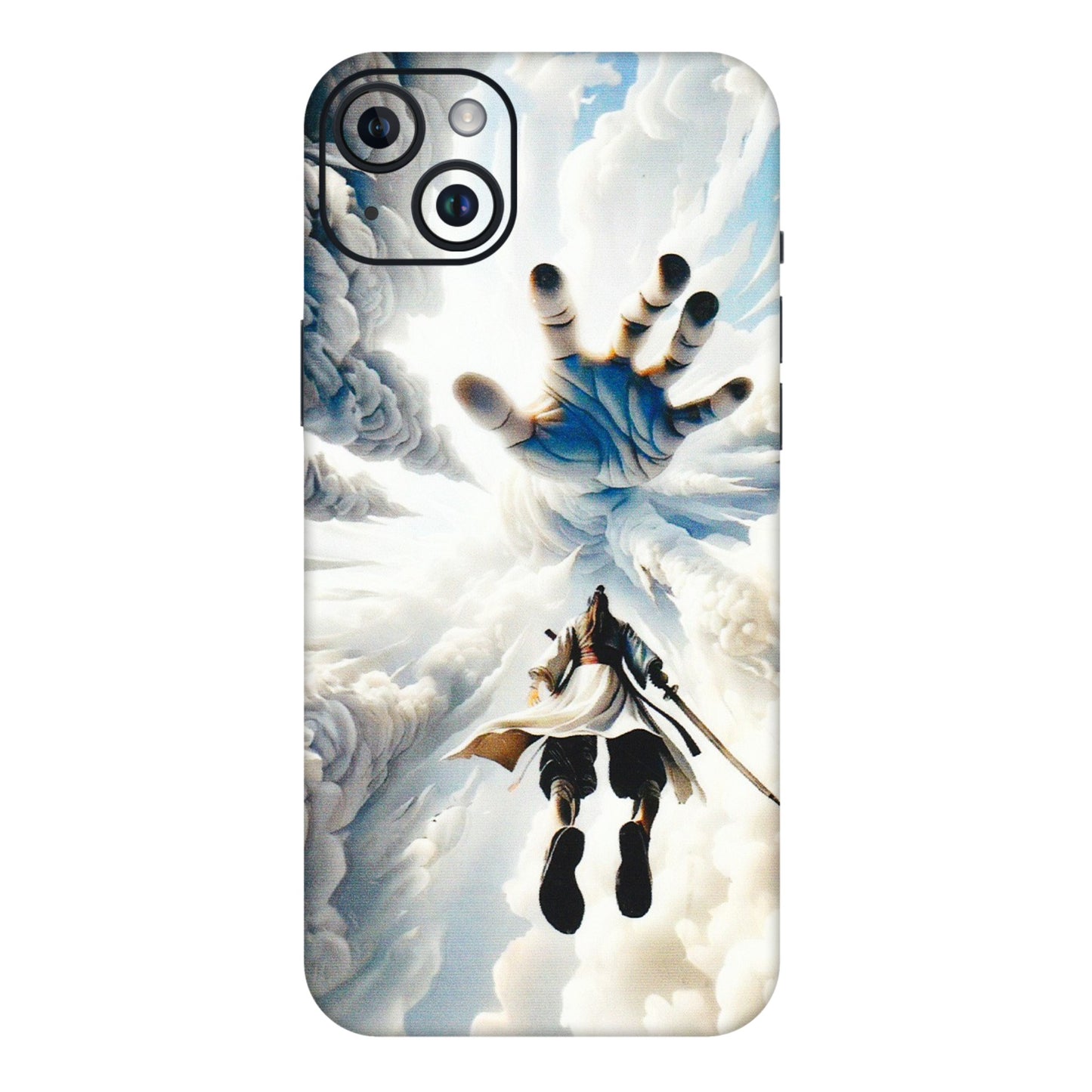 Apple iPhone Skins (All Models) - Big Hand With Monkey King - 3D Embossed Finish (L-323) iPhone 14 Plus