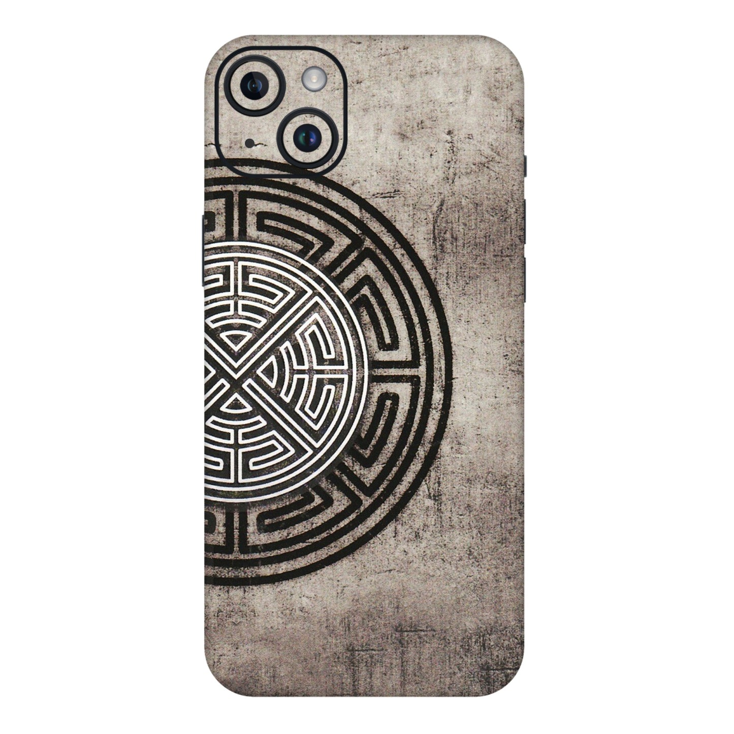 Apple iPhone Skins (All Models) - Mysterious Circular Design - 3D Embossed Finish (L-63) iPhone 14 Plus