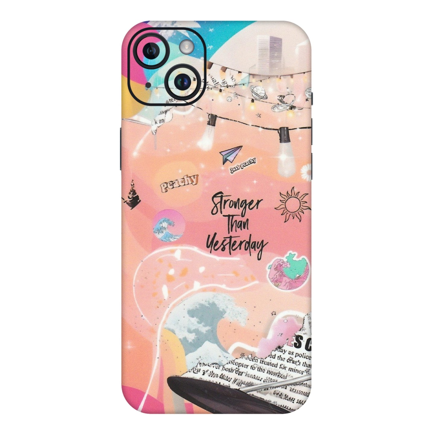Apple iPhone Skins (All Models) - Stronger Then Yesterday - Matte Finish (M-128) iPhone 14 Plus