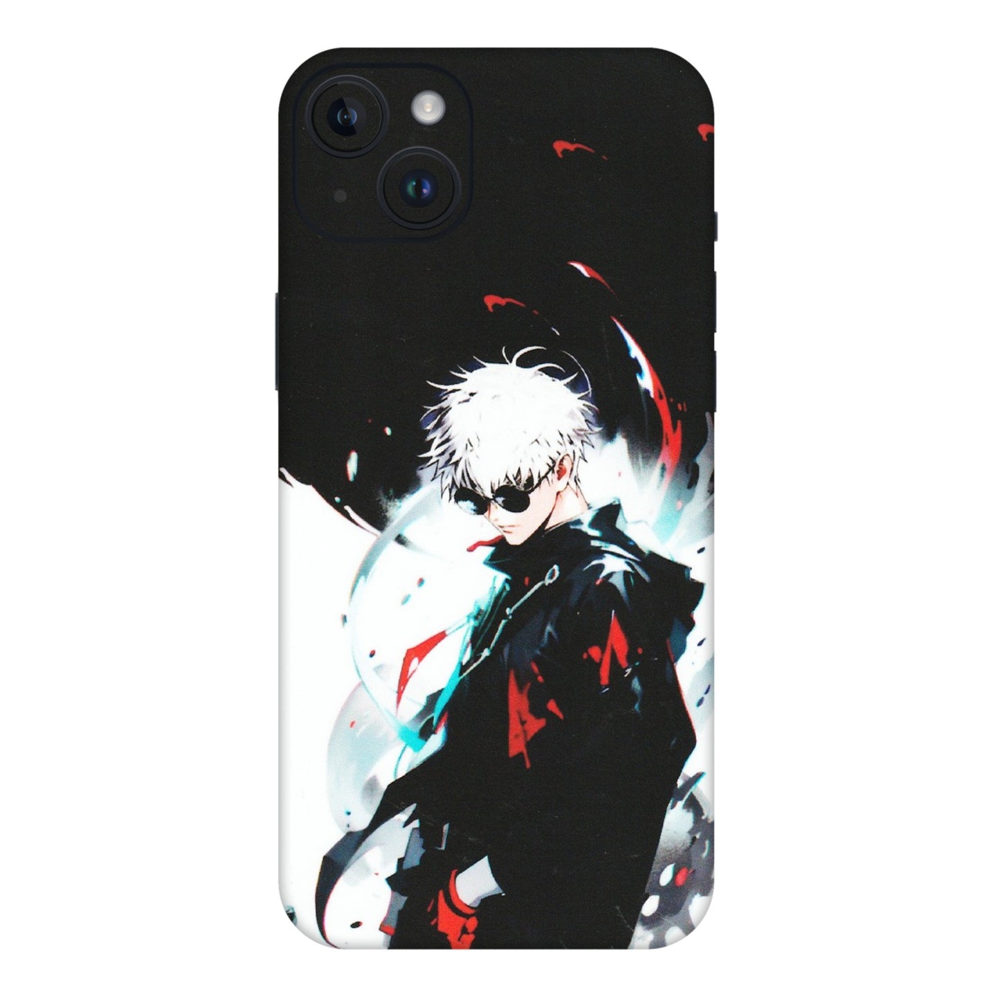 Apple iPhone Skins (All Models) - Gojo Powerful Charater Kaisen Anime - Matte Finish (M-144) iPhone 14 Plus