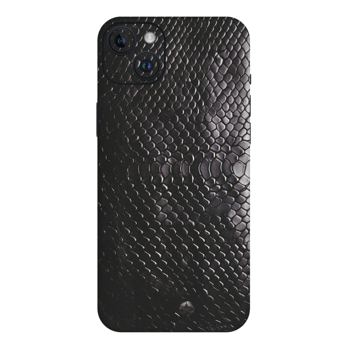 Apple iPhone Skins (All Models) - Black Snack Leather - Matte Finish (M-147) iPhone 14 Plus
