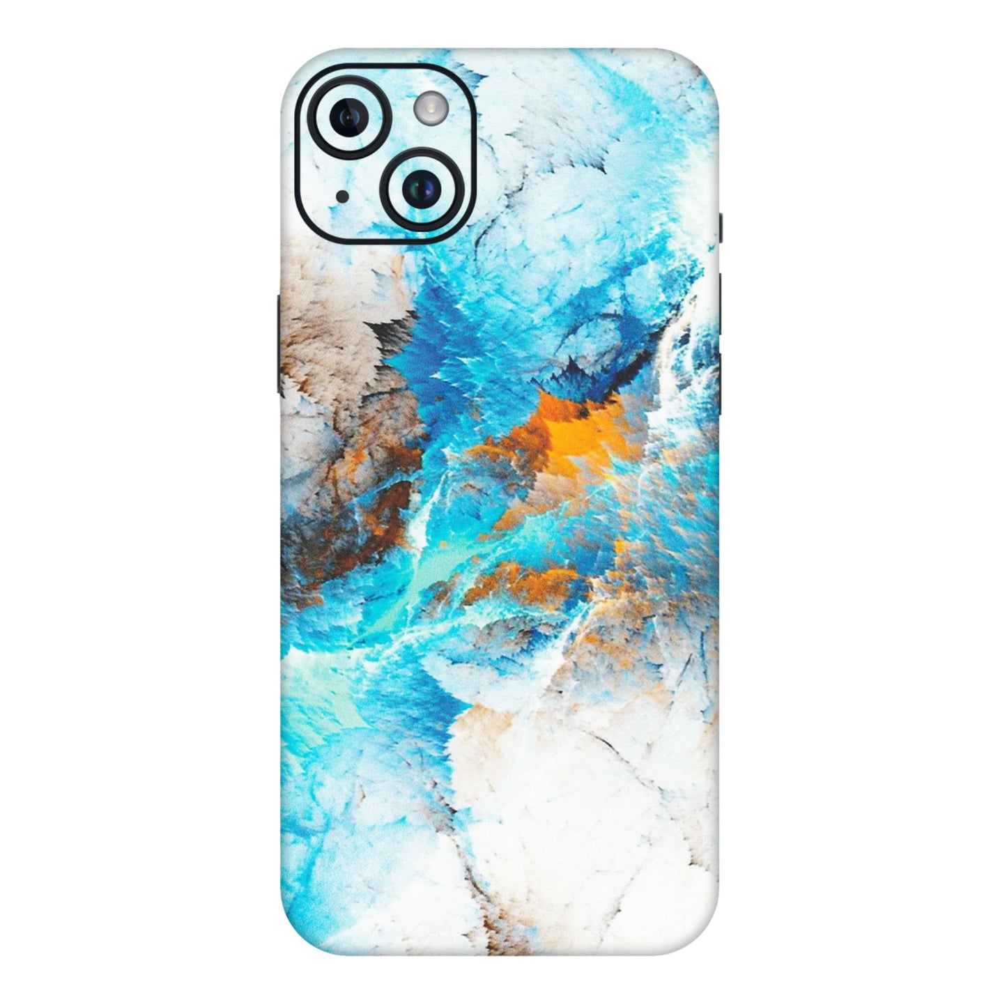 Apple iPhone Skins (All Models) - Blue Waves Abstract - Matte Finish (M-19) iPhone 14 Plus