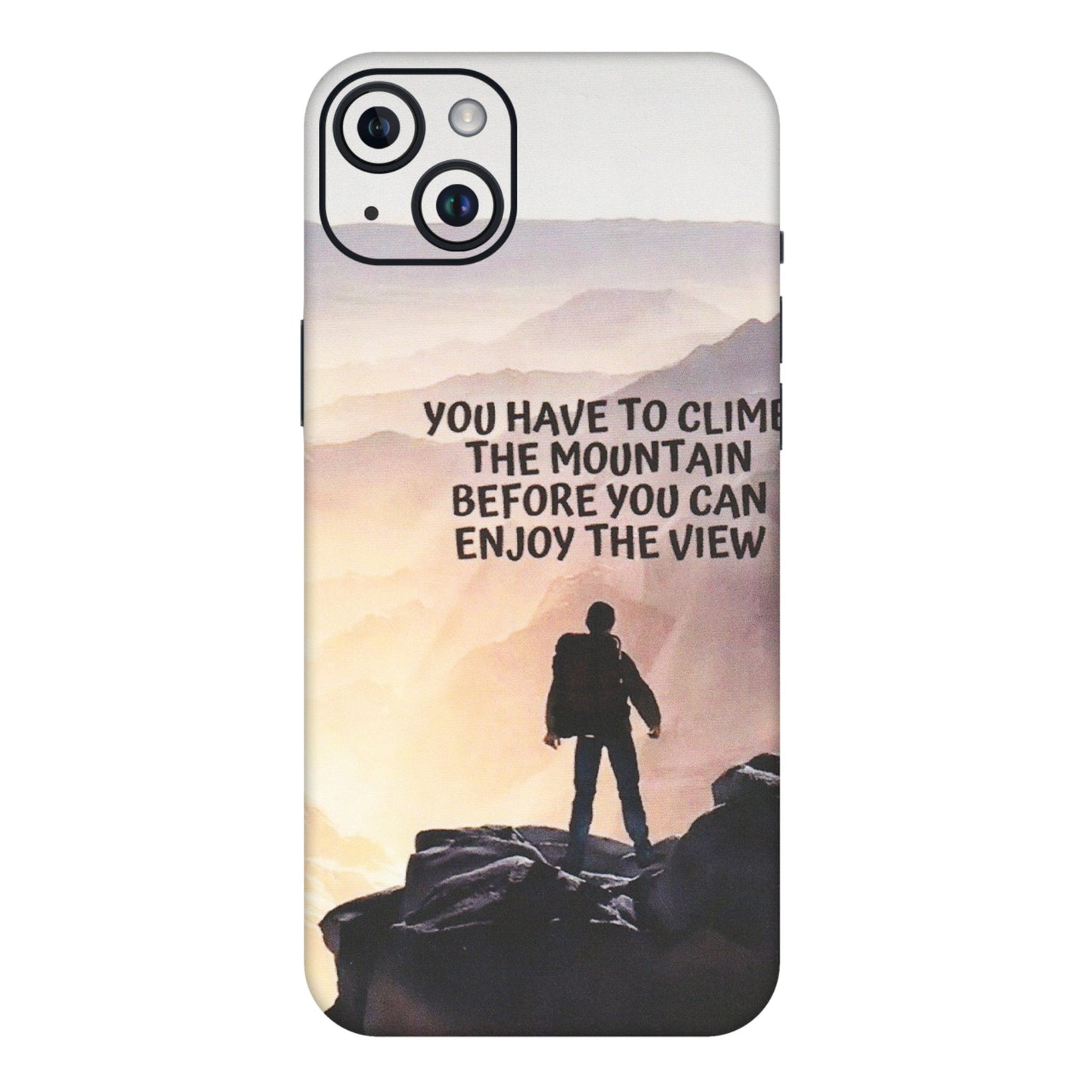 Apple iPhone Skins (All Models) - Motivational Hiking Mountain - Matte Finish (M-28) iPhone 14 Plus