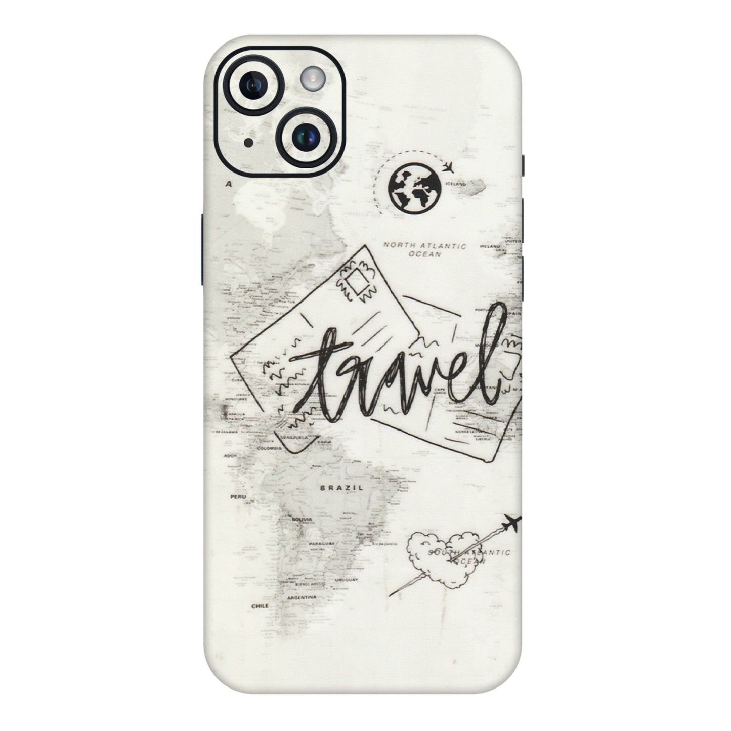 Apple iPhone Skins (All Models) - Travel Ticket - Transparent Finish (T-06) iPhone 14 Plus