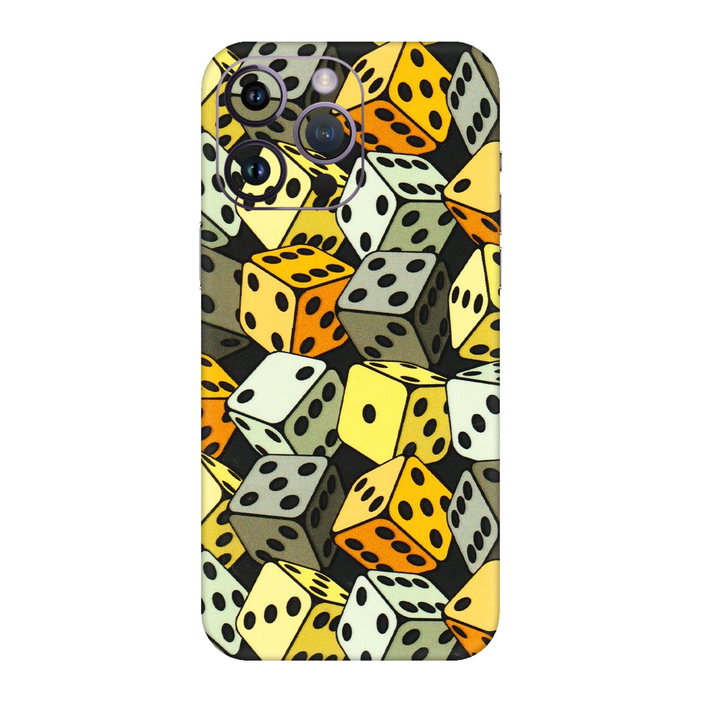 Apple iPhone Skins (All Models) - Dices Of Life - 3D Embossed Finish (L-04) iPhone 14 Pro
