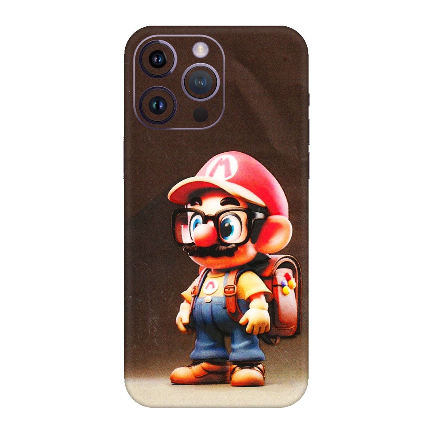 Apple iPhone Skins (All Models) - Little Mario - 3D Embossed Finish (L-119) iPhone 14 Pro