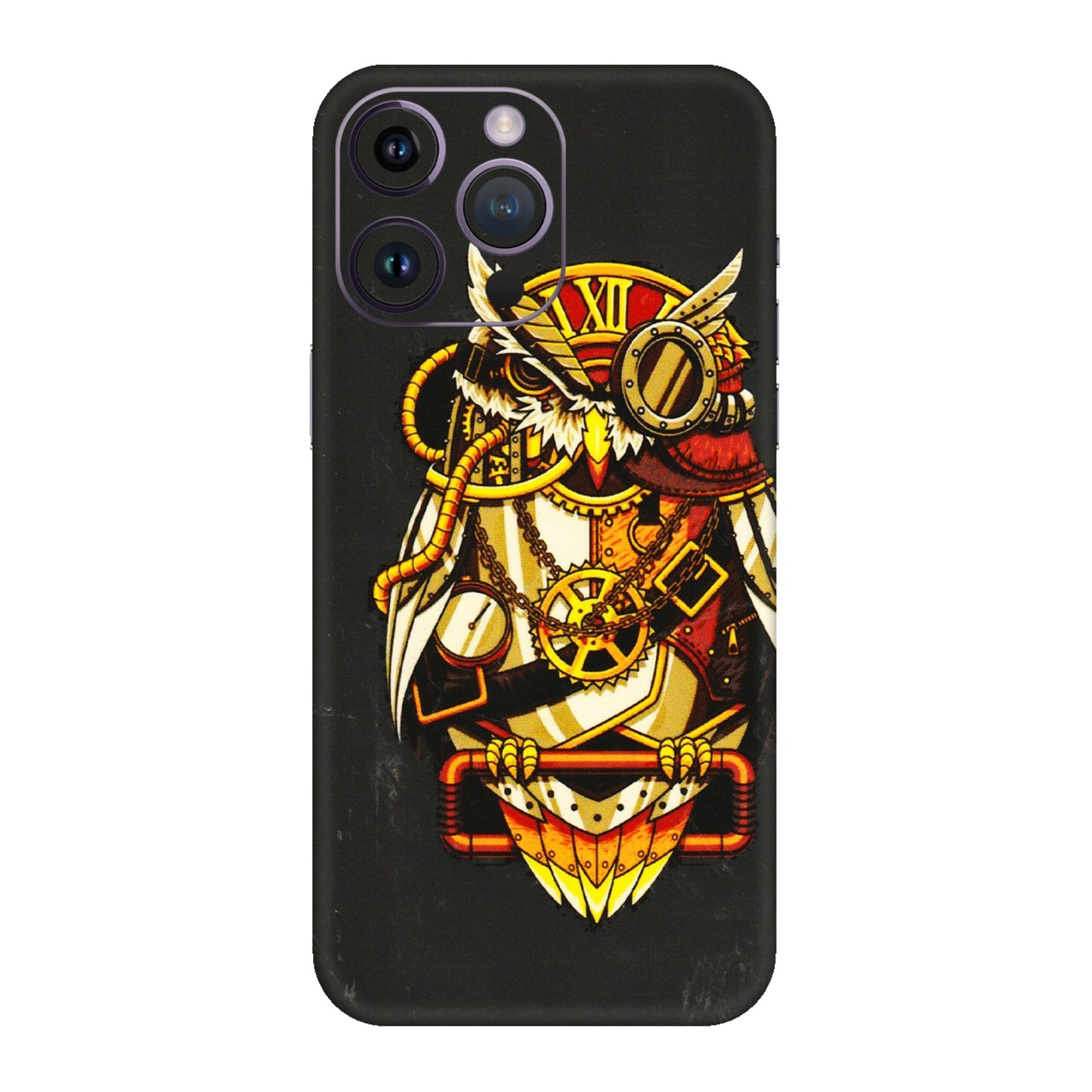 Apple iPhone Skins (All Models) - Classy Smart Owl - 3D Embossed Finish (L-144) iPhone 14 Pro