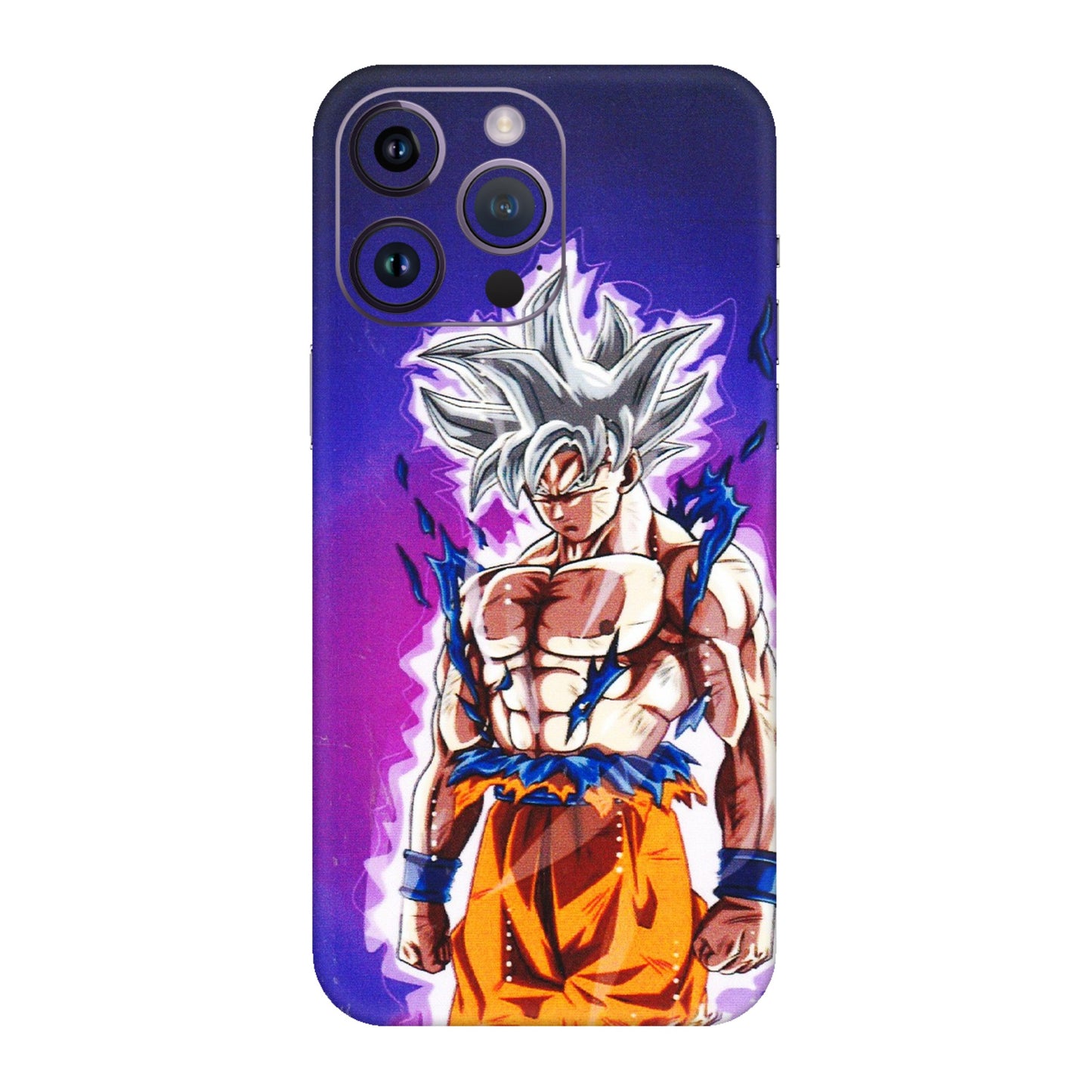 Apple iPhone Skins (All Models) - Goku Purple Anime - 3D Embossed Finish (L-147) iPhone 14 Pro