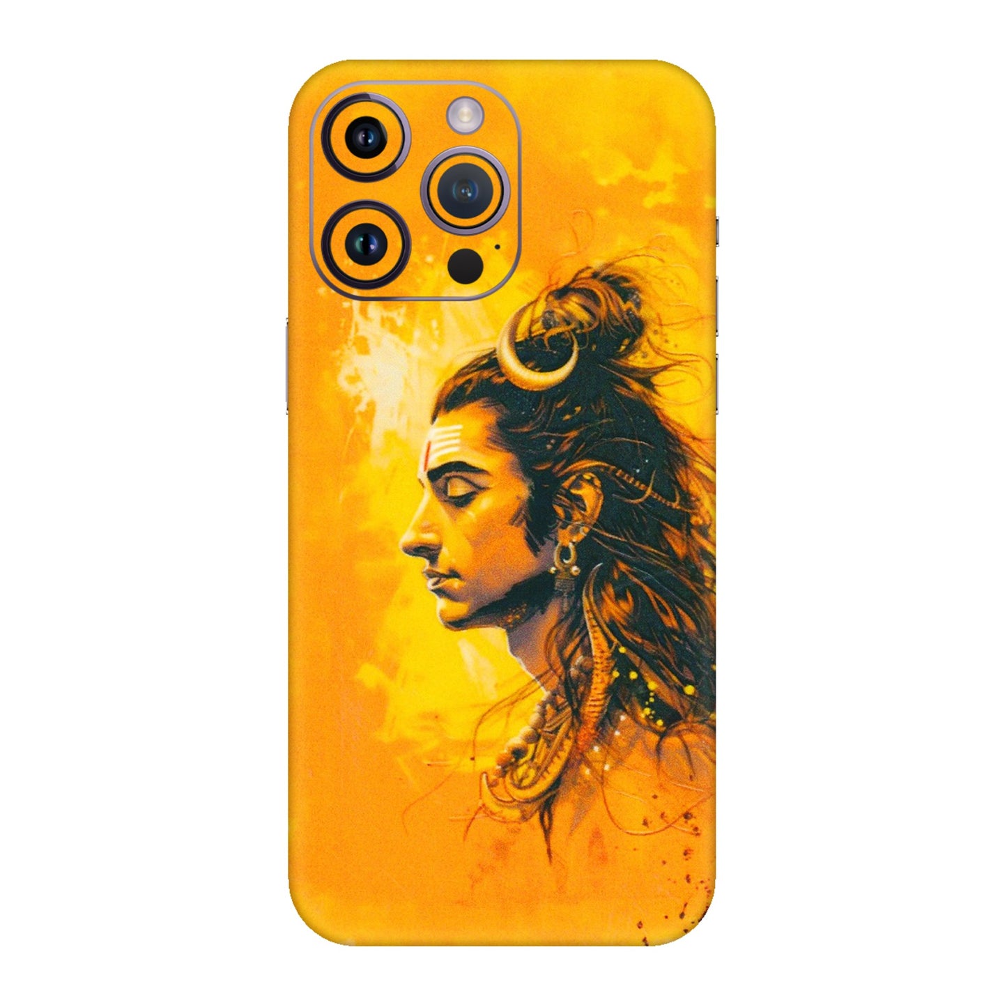 Apple iPhone Skins (All Models) - Shiv Shakti - 3D Embossed Finish (L-14) iPhone 14 Pro