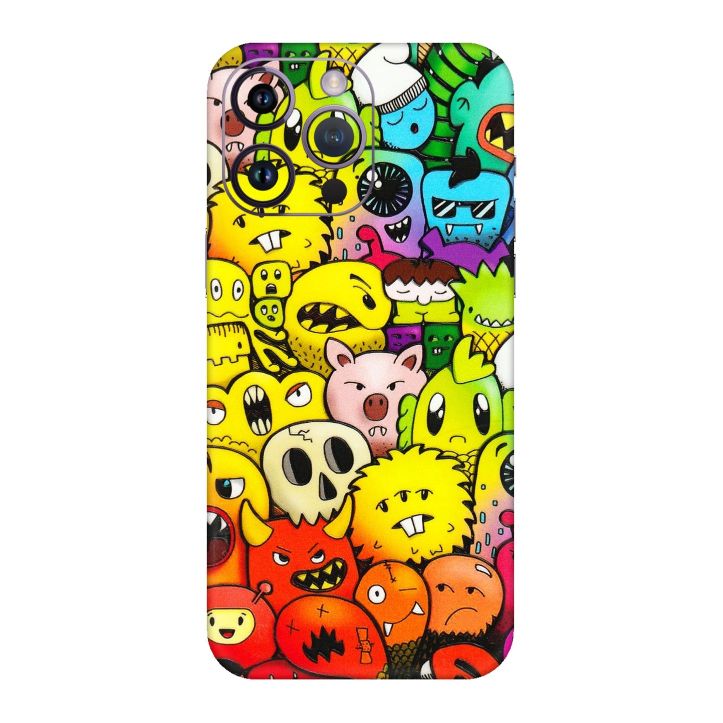Apple iPhone Skins (All Models) - Angry Funkies - 3D Embossed Finish (L-169) iPhone 14 Pro