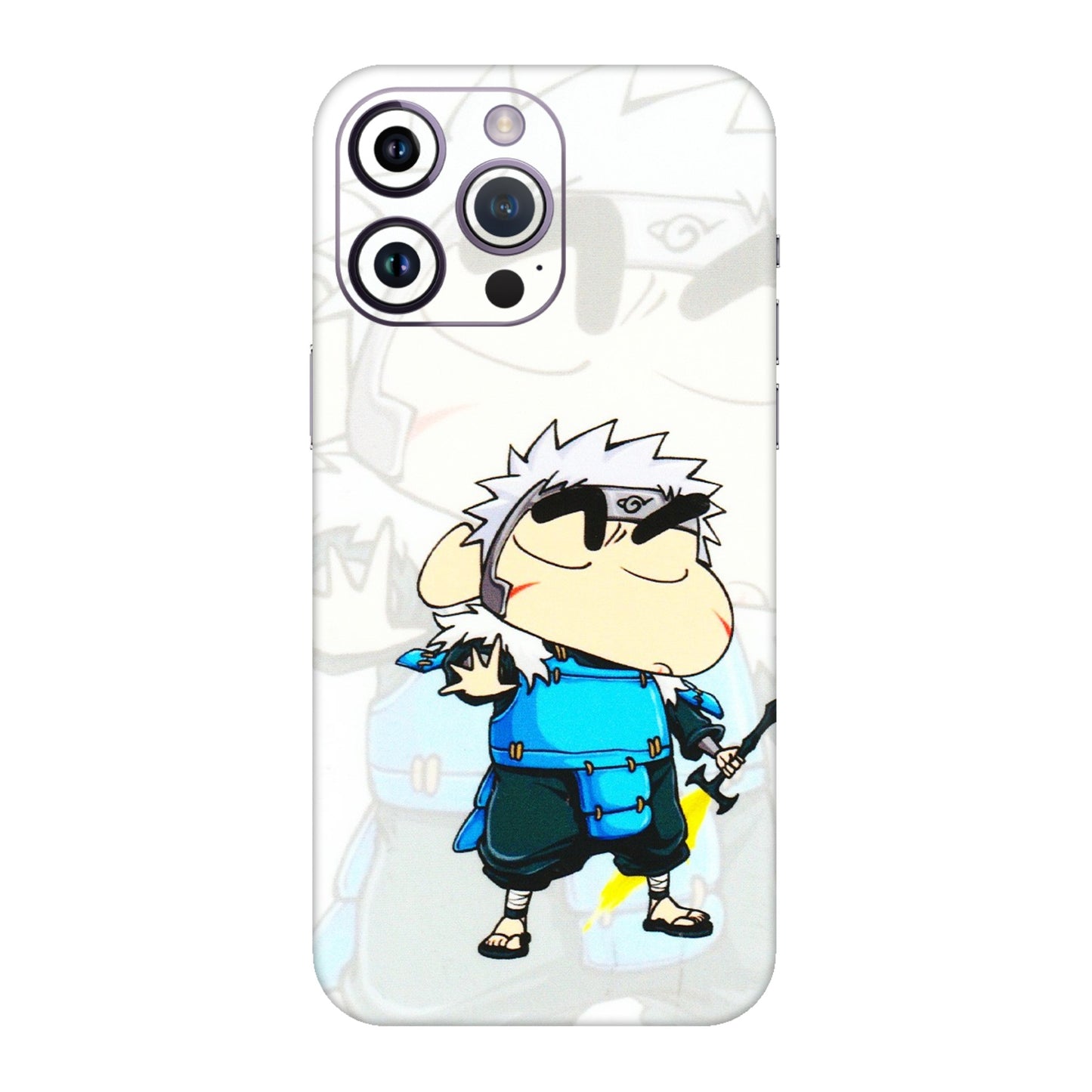 Apple iPhone Skins (All Models) - Angry Young Shinchan - 3D Embossed Finish (L-226) iPhone 14 Pro