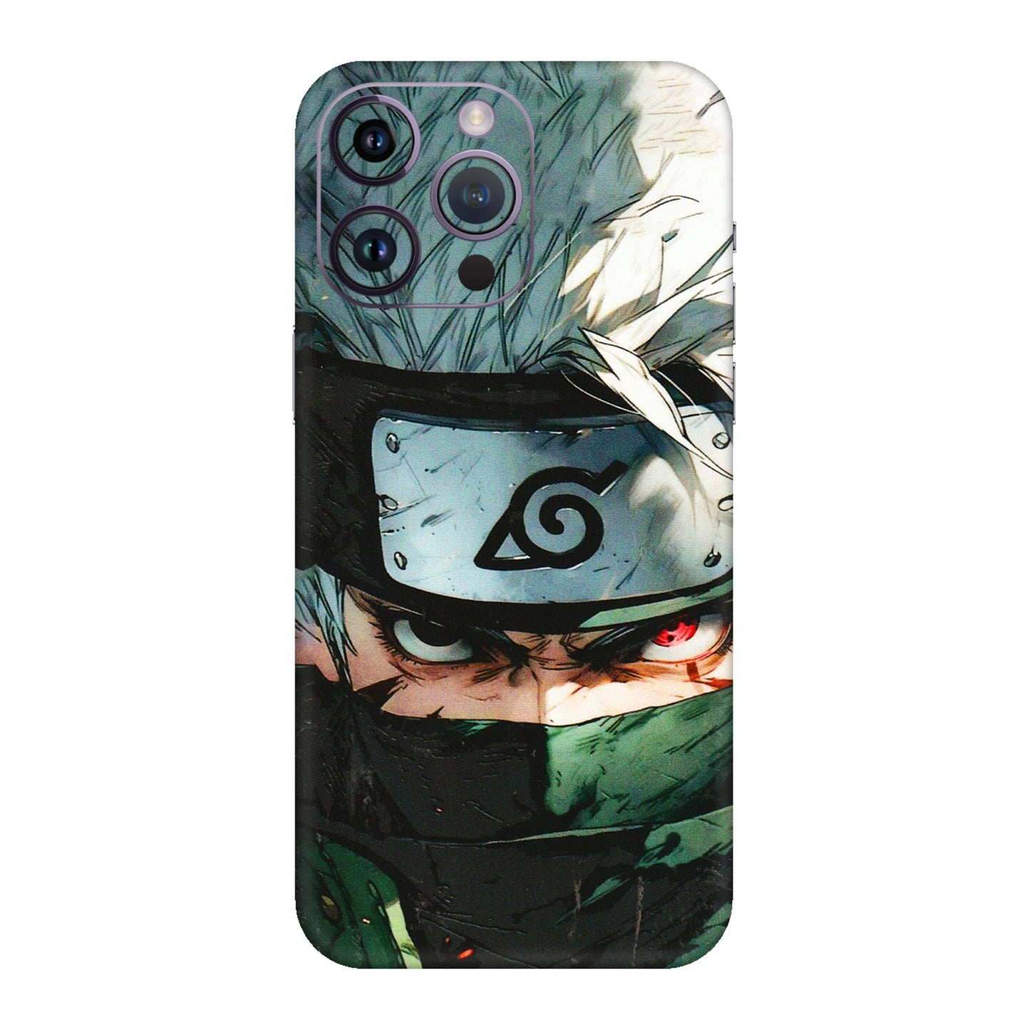 Apple iPhone Skins (All Models) - Kakashi Red Eye Focus - 3D Embossed Finish (L-227) iPhone 14 Pro