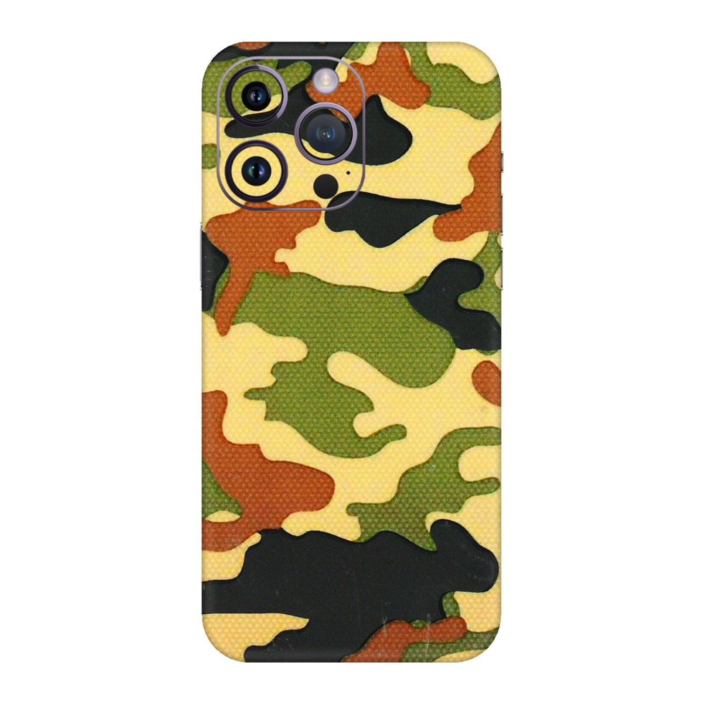 Apple iPhone Skins (All Models) - Indian Military - 3D Embossed Finish (L-234) iPhone 14 Pro
