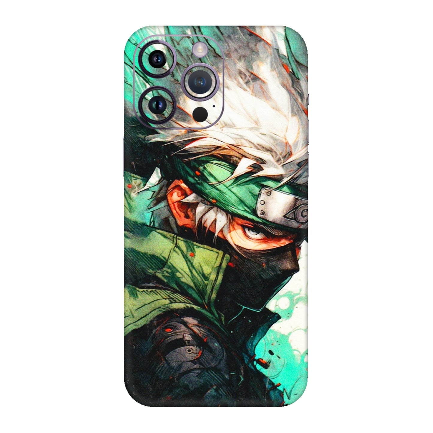 Apple iPhone Skins (All Models) - Kakashi Side Profile - 3D Embossed Finish (L-249) iPhone 14 Pro