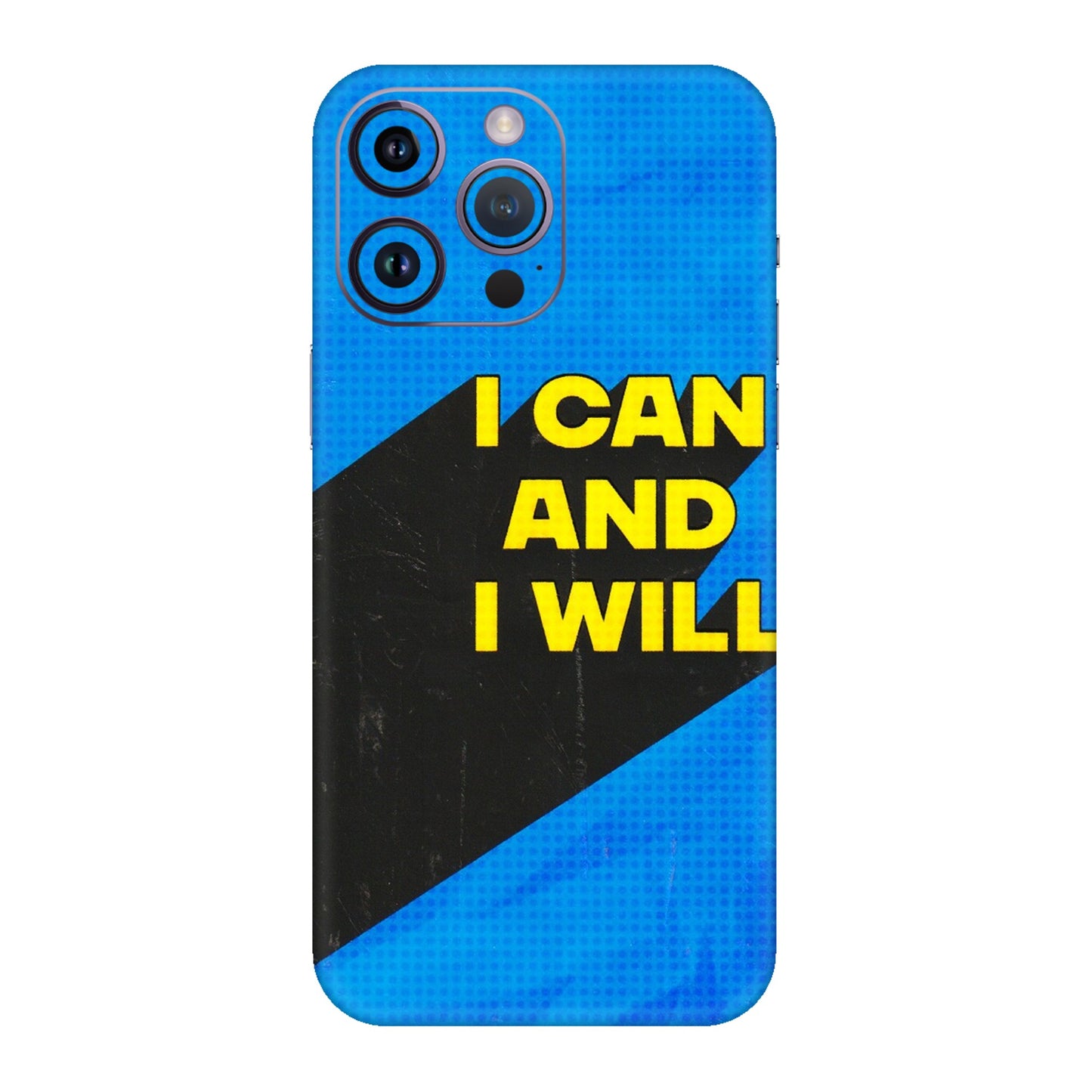 Apple iPhone Skins (All Models) - I Can And I Will - 3D Embossed Finish (L-281) iPhone 14 Pro