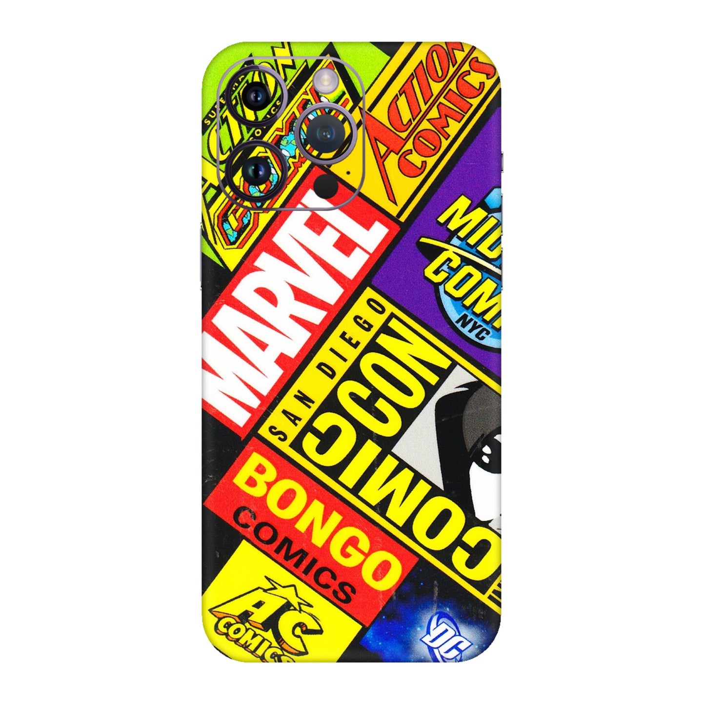 Apple iPhone Skins (All Models) - Bongo Comic Con - 3D Embossed Finish (L-325) iPhone 14 Pro