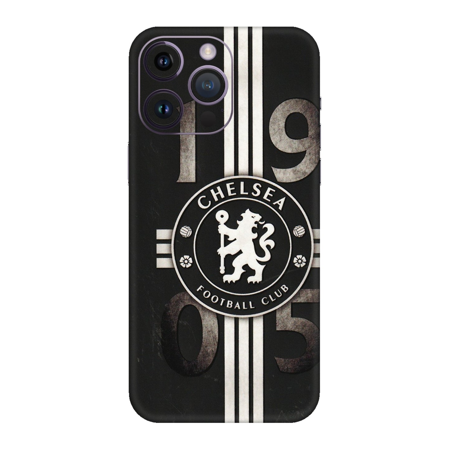Apple iPhone Skins (All Models) - Chelsea Fan Club - 3D Embossed Finish (L-36) iPhone 14 Pro