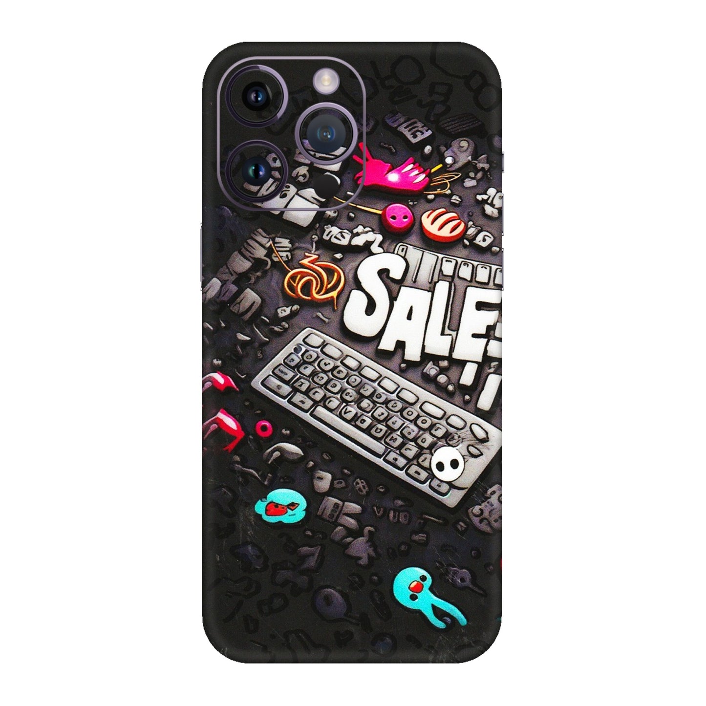 Apple iPhone Skins (All Models) - Gadgets Sale - 3D Embossed Finish (L-50) iPhone 14 Pro